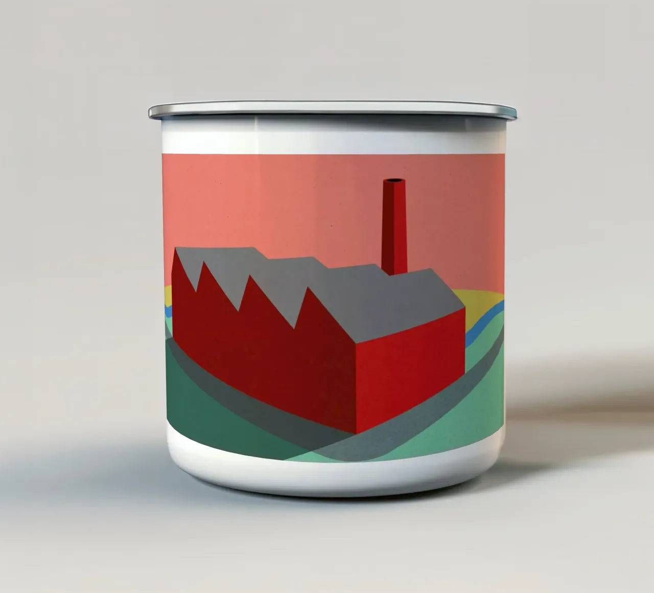 Sunset Factory tazza in smalto da Rosi Feist