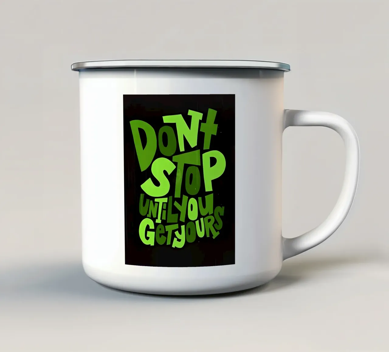 Poster d'arte minimalista 543 tazza in smalto da ahmiaLodri