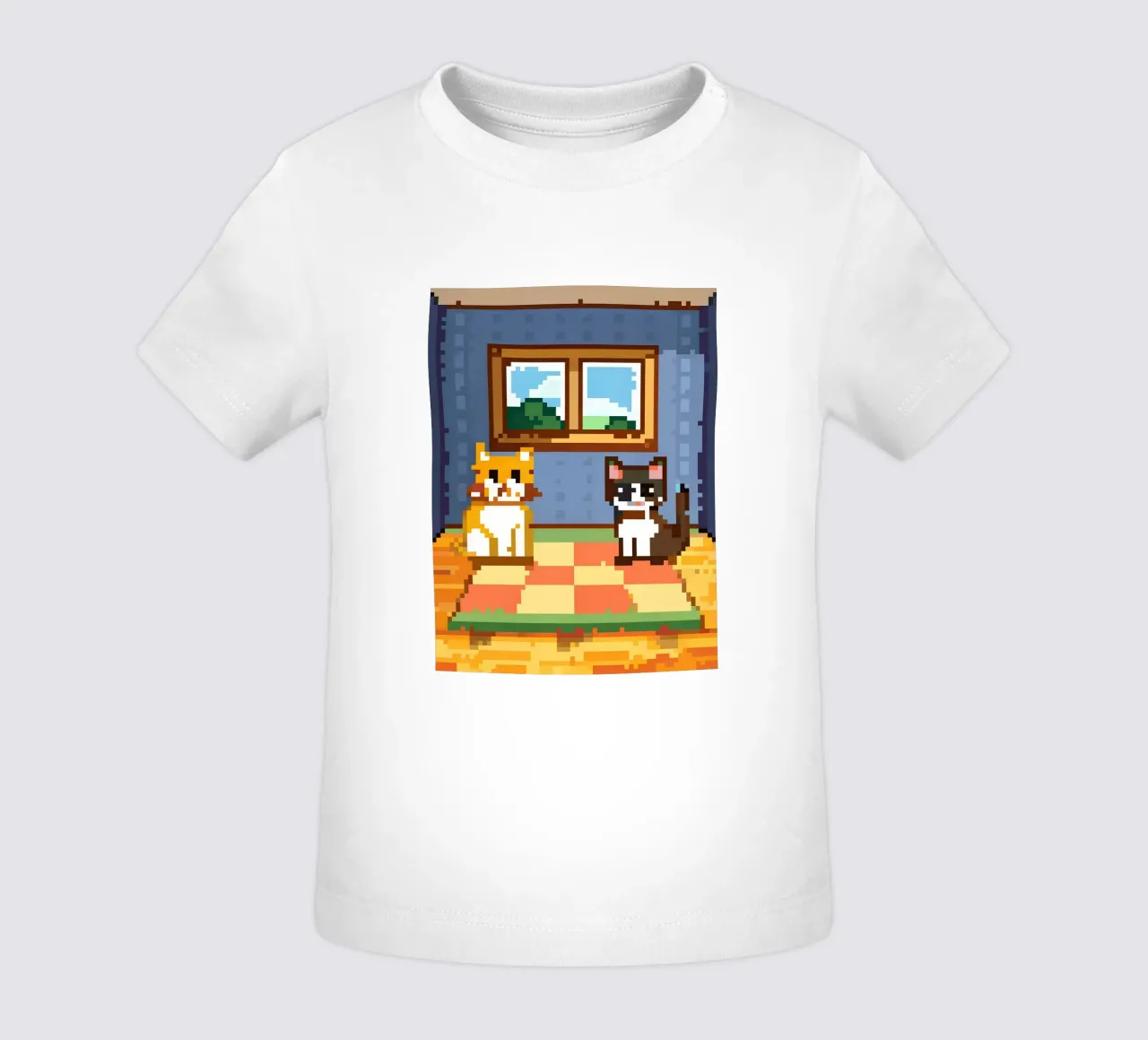 Two Indoor Cats baby t-shirt by DOG AND CAT
