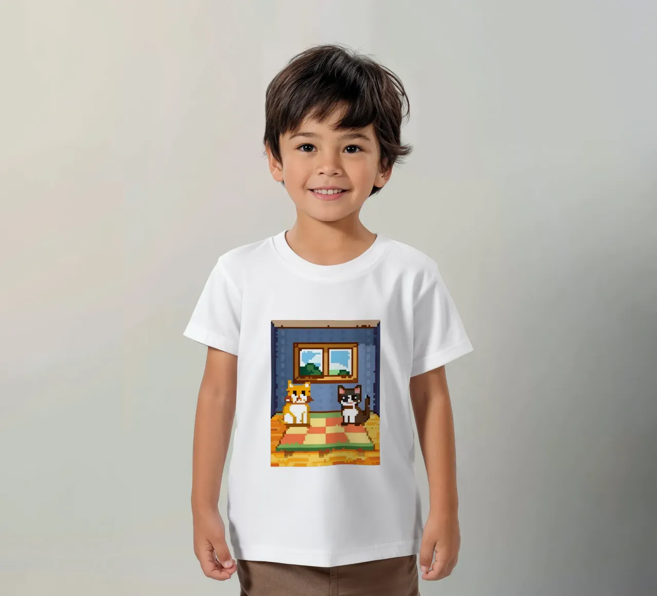 Two Indoor Cats kids t-shirt by DOG AND CAT