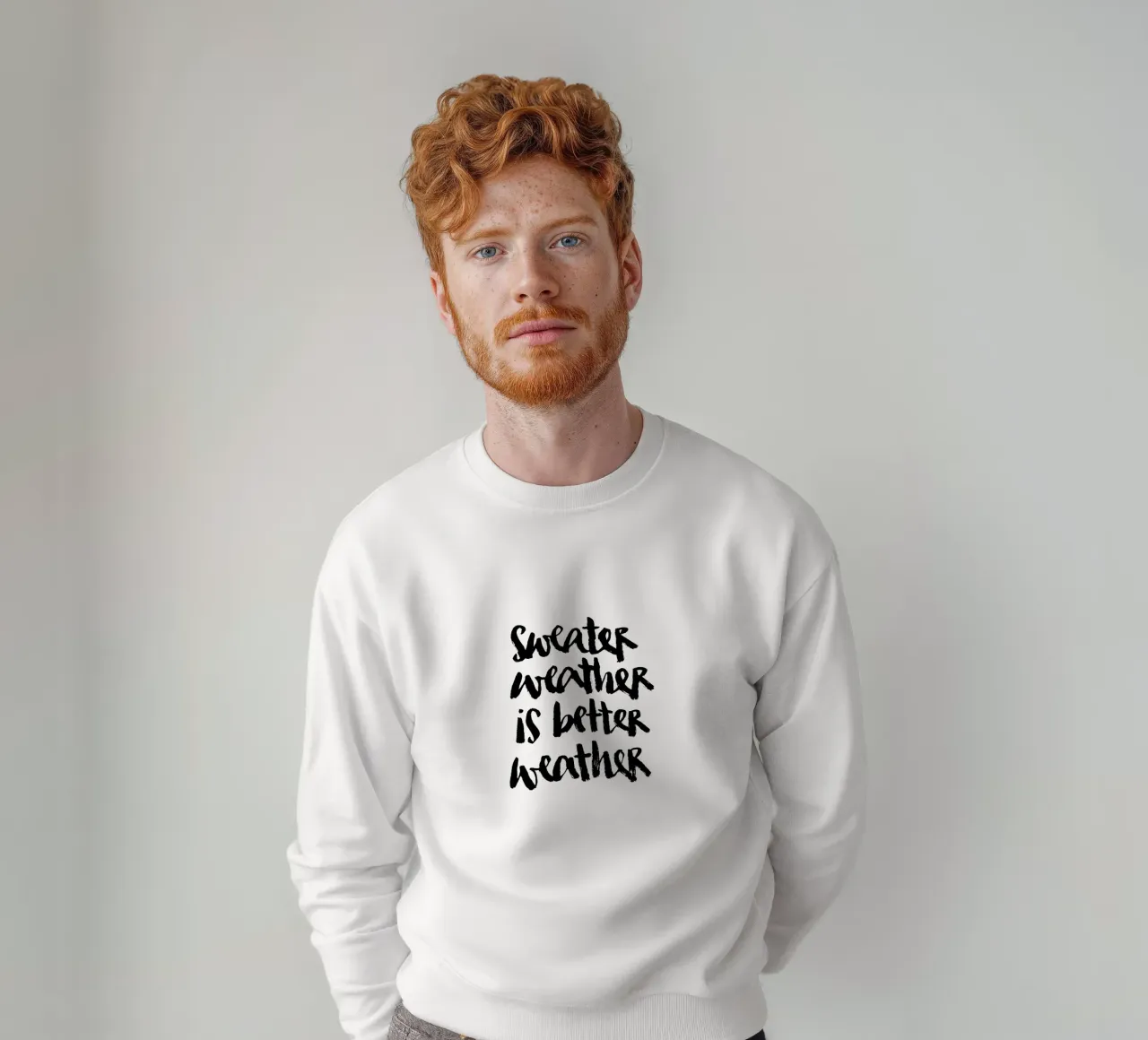 Sweater weather felpa da Brushmeetspaper