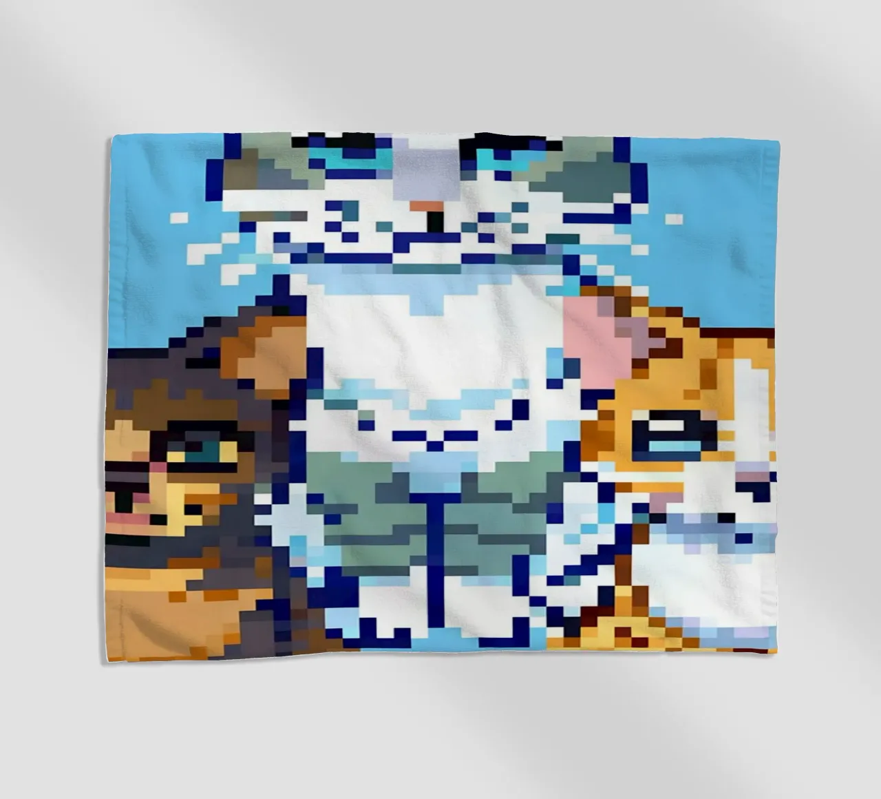 Due gatti da interno telo mare da DOG AND CAT