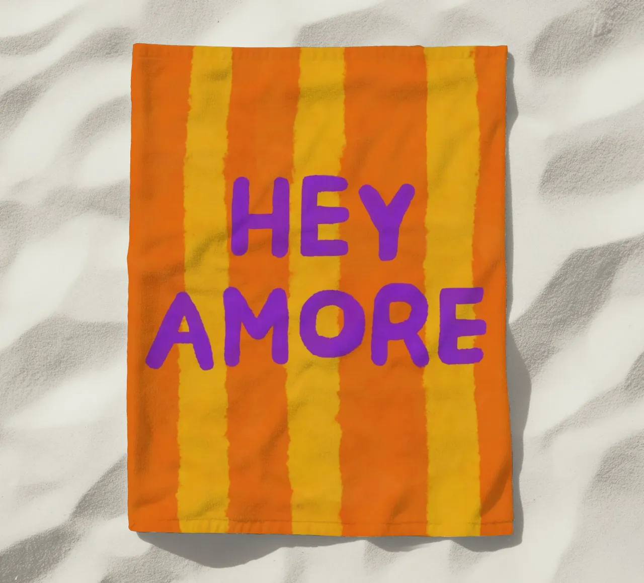 Ciao Amore telo mare da Carinaprint