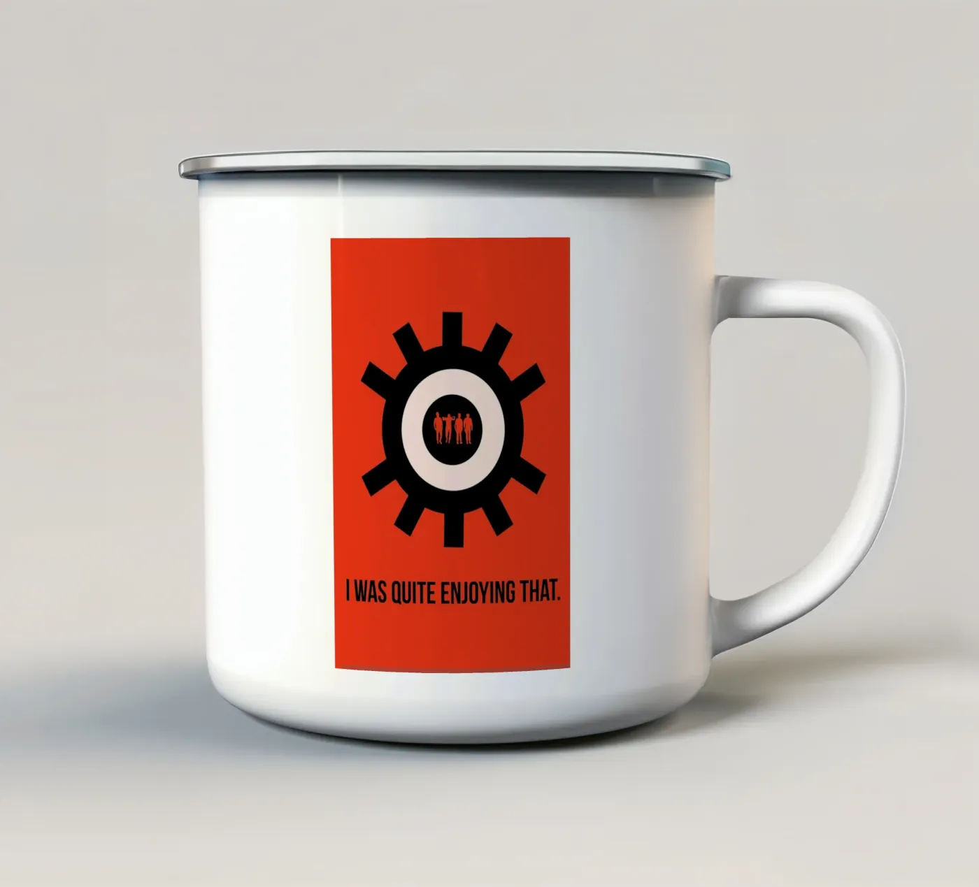 Clockwork Poster enamel mug by Naxart