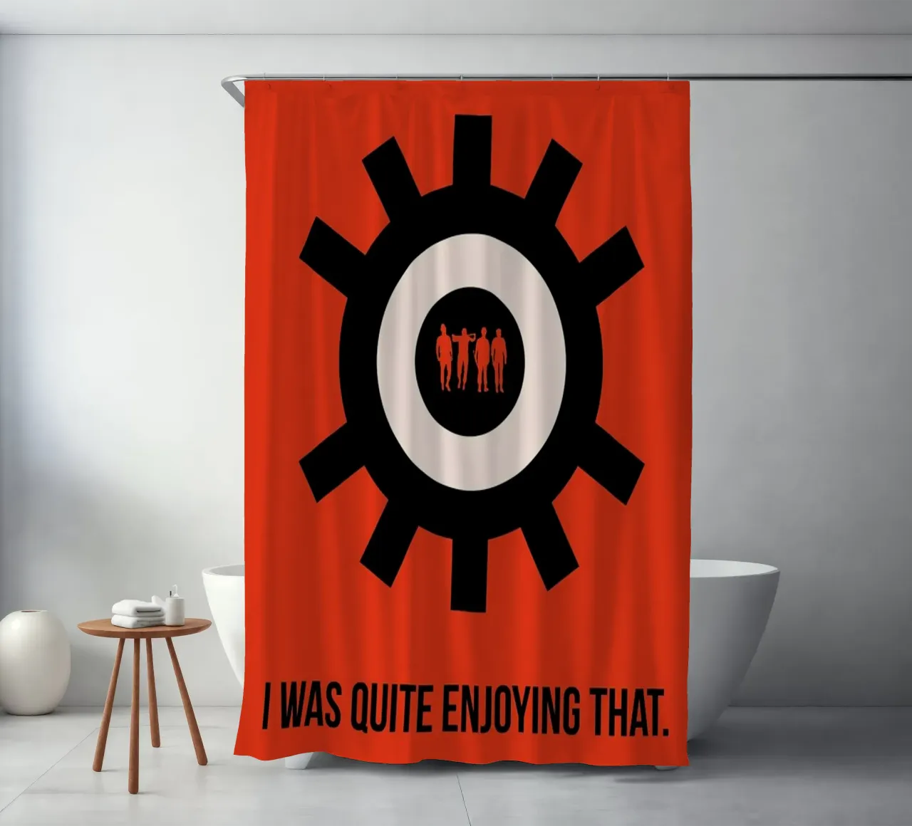 Clockwork Poster Duschvorhang von Naxart