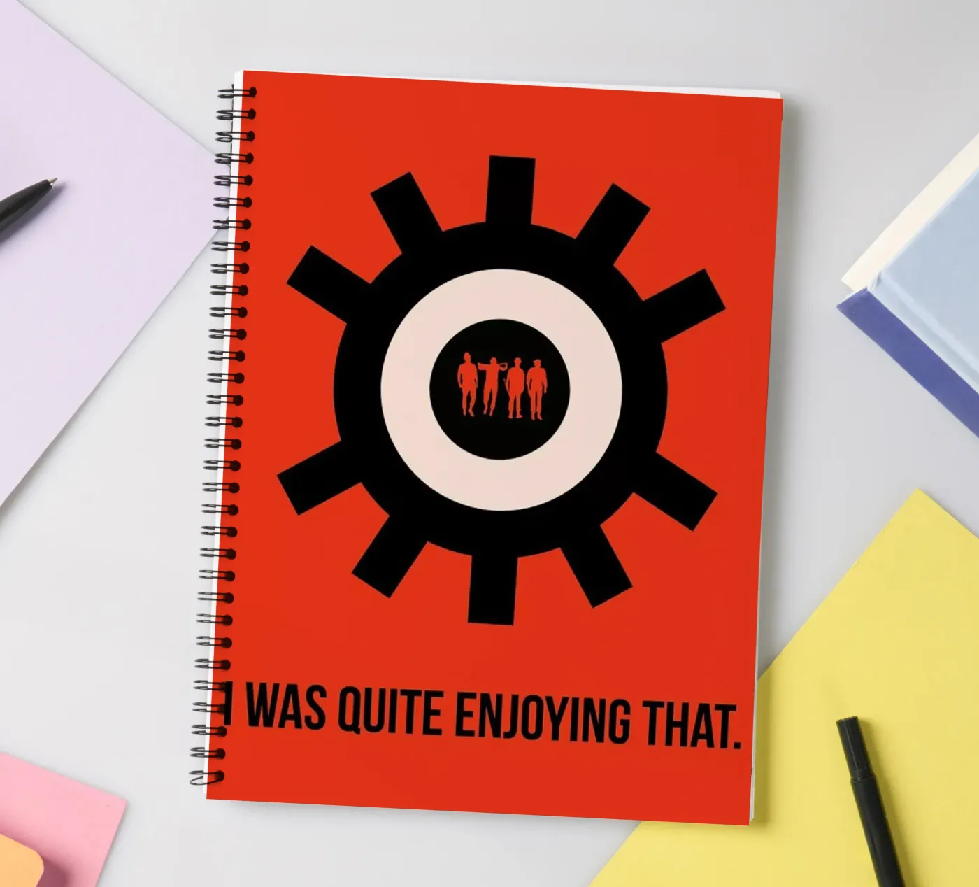 Clockwork Poster spiral notebook by Naxart