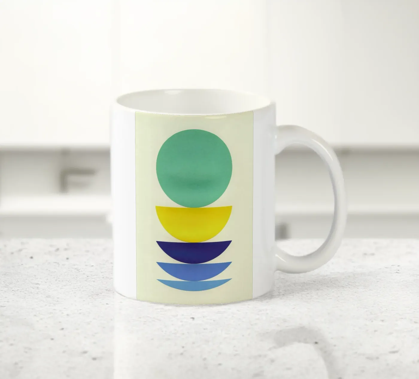 Five Circles ceramic mug by Rosi Feist