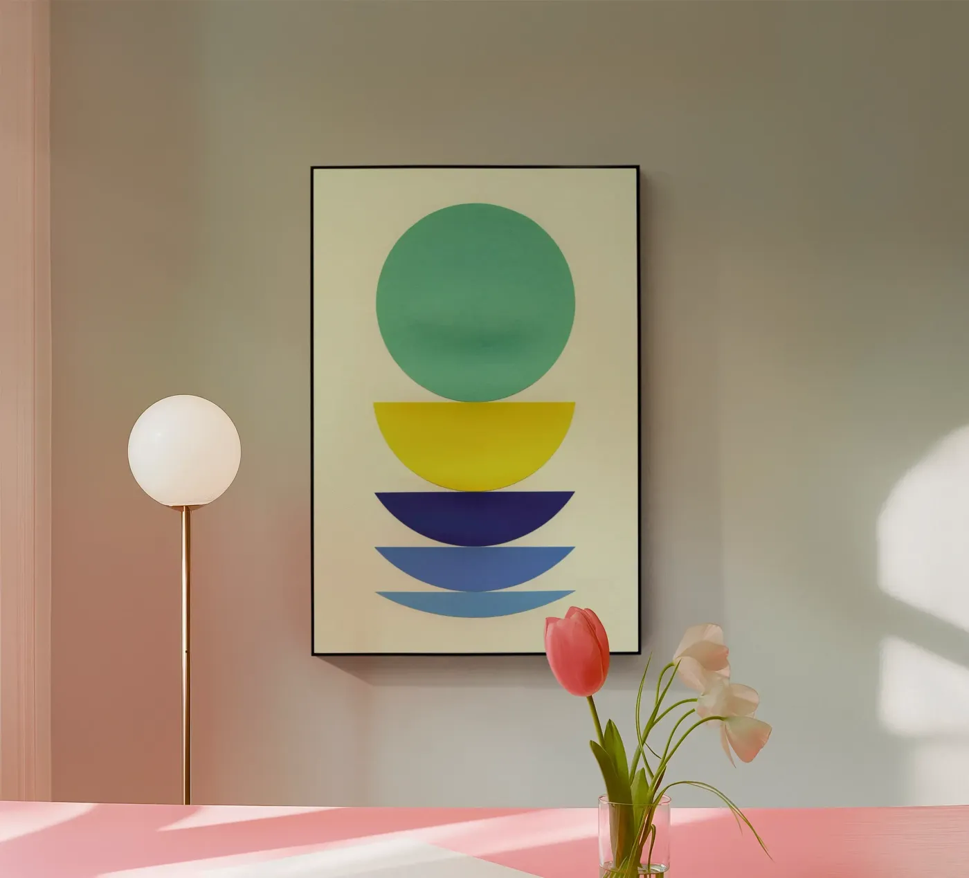 Five Circles Acryl-Glas von Rosi Feist