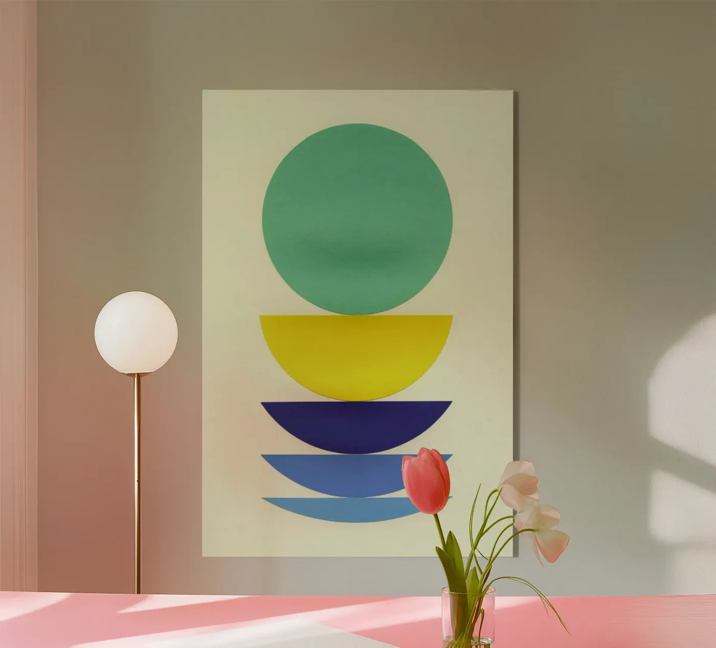 Five Circles Acryl-Glas von Rosi Feist
