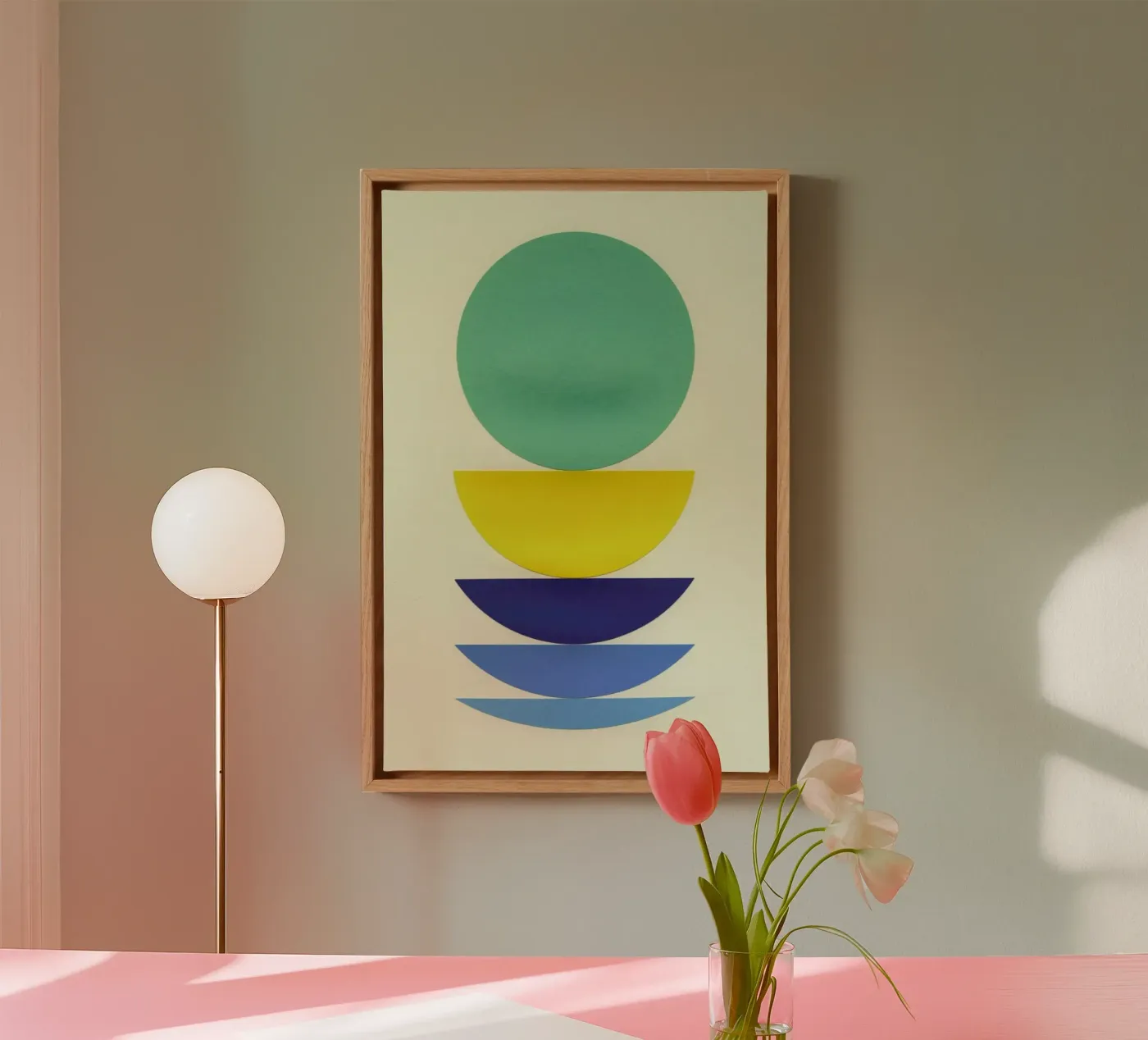 Five Circles canvas by Rosi Feist