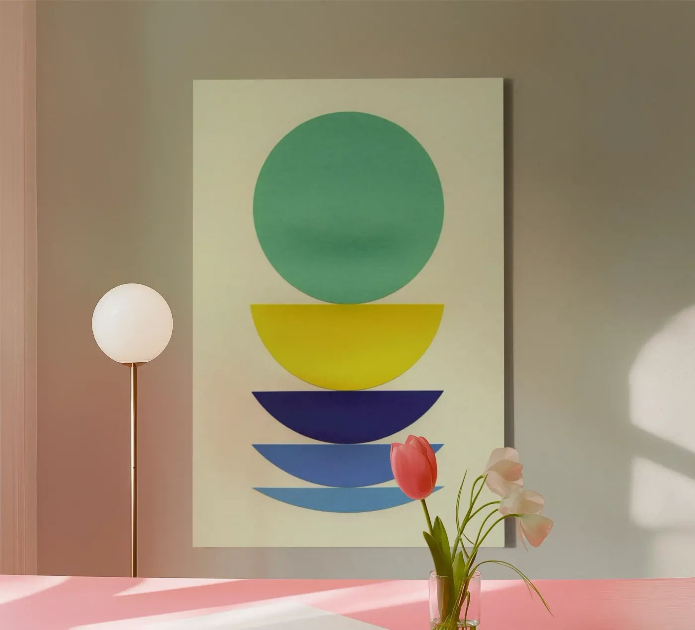 Five Circles canvas by Rosi Feist