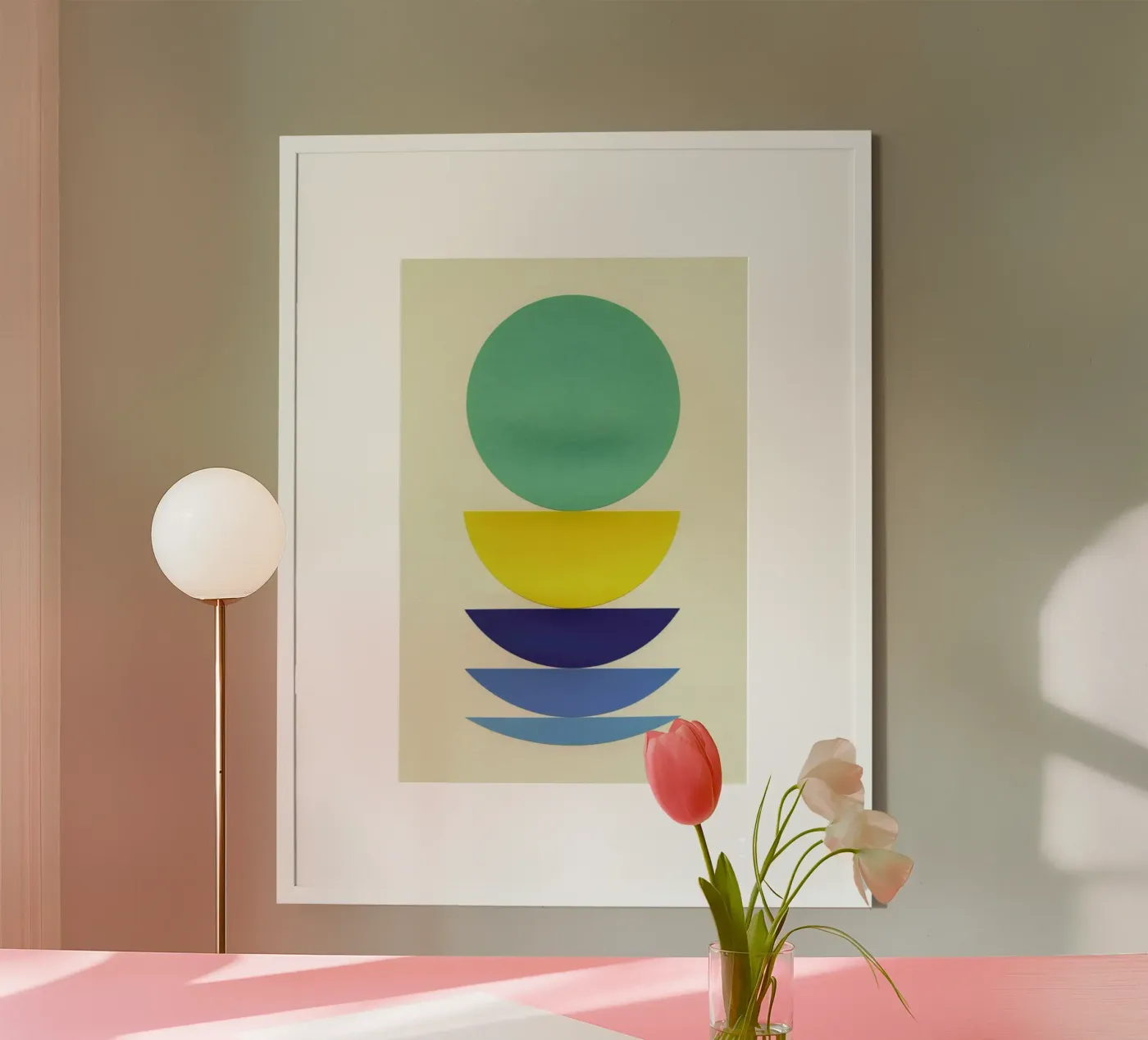 Five Circles poster by Rosi Feist