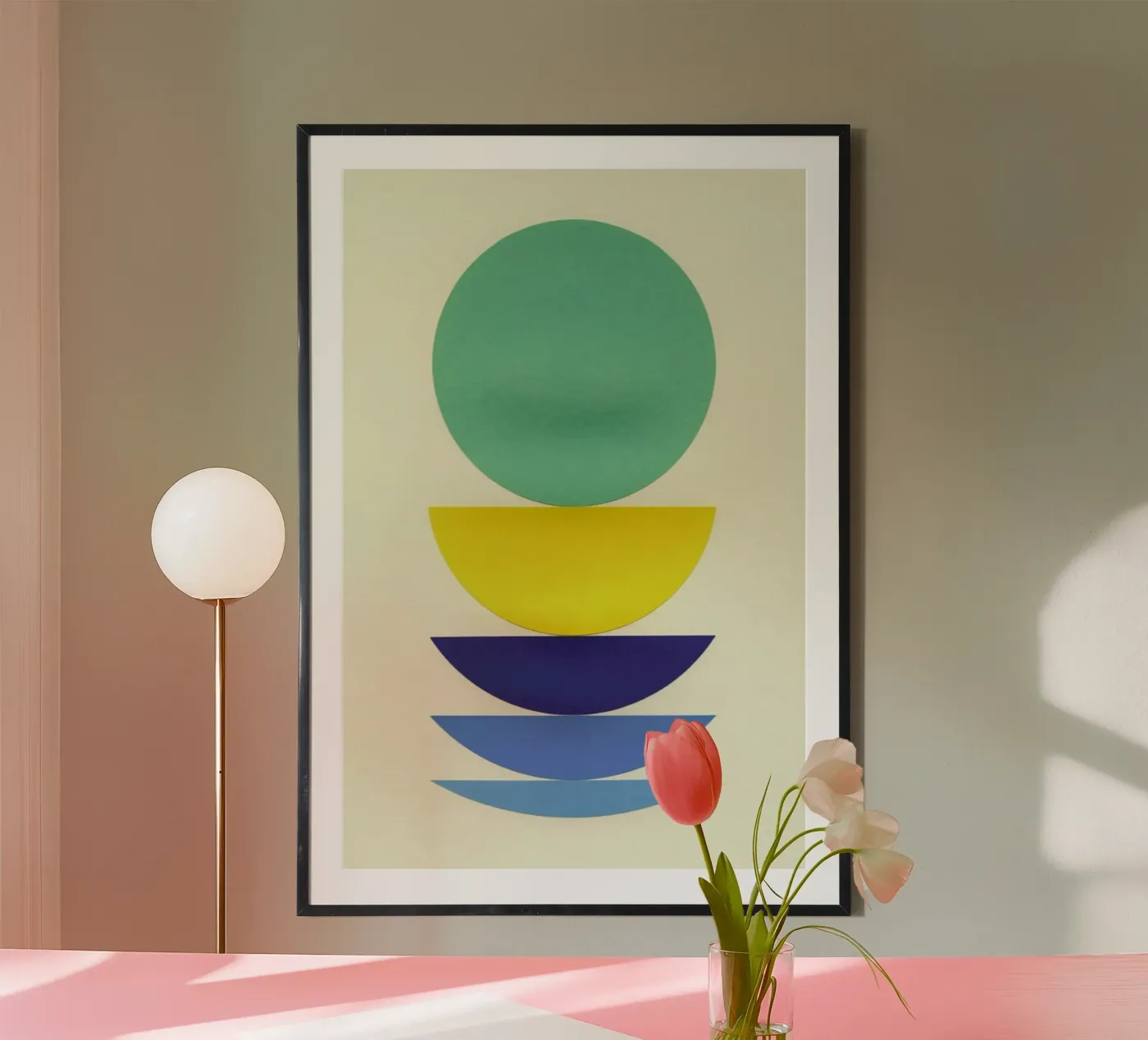 Five Circles poster by Rosi Feist