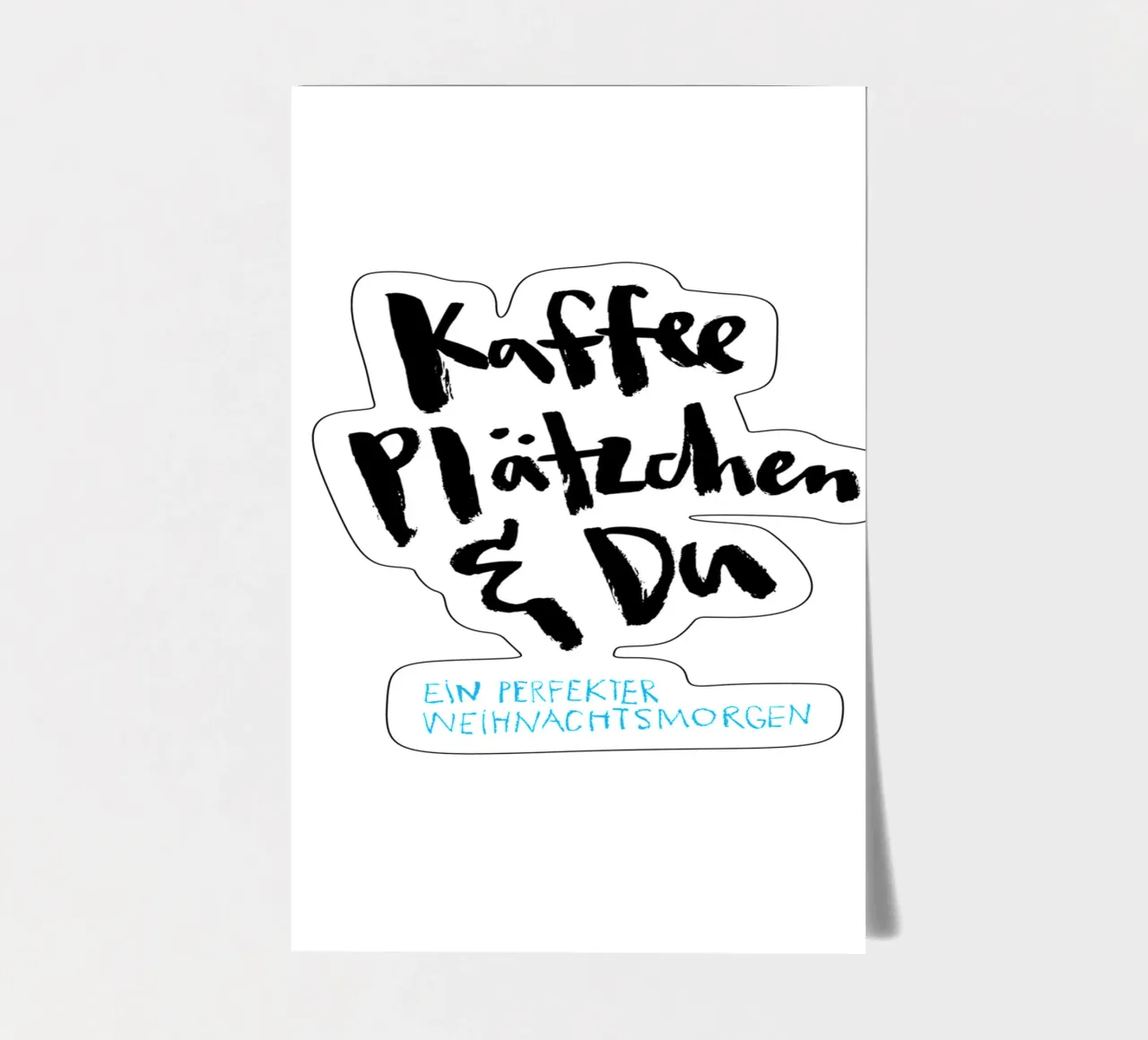 Kaffee & Du planche autocollant de Brushmeetspaper