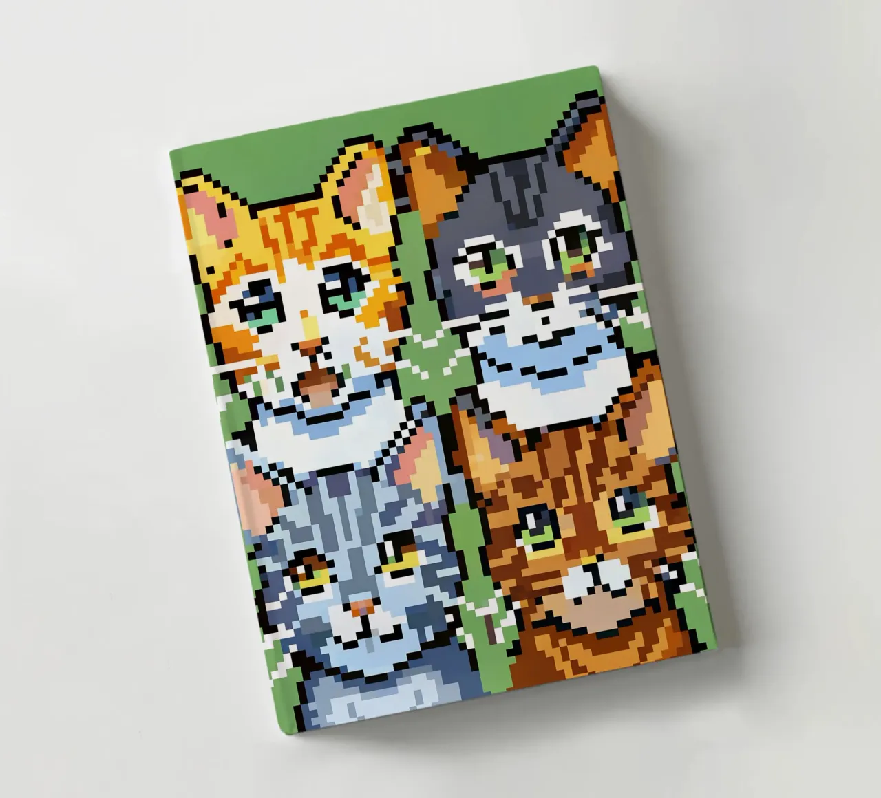 Four Cats notebook by DOG AND CAT