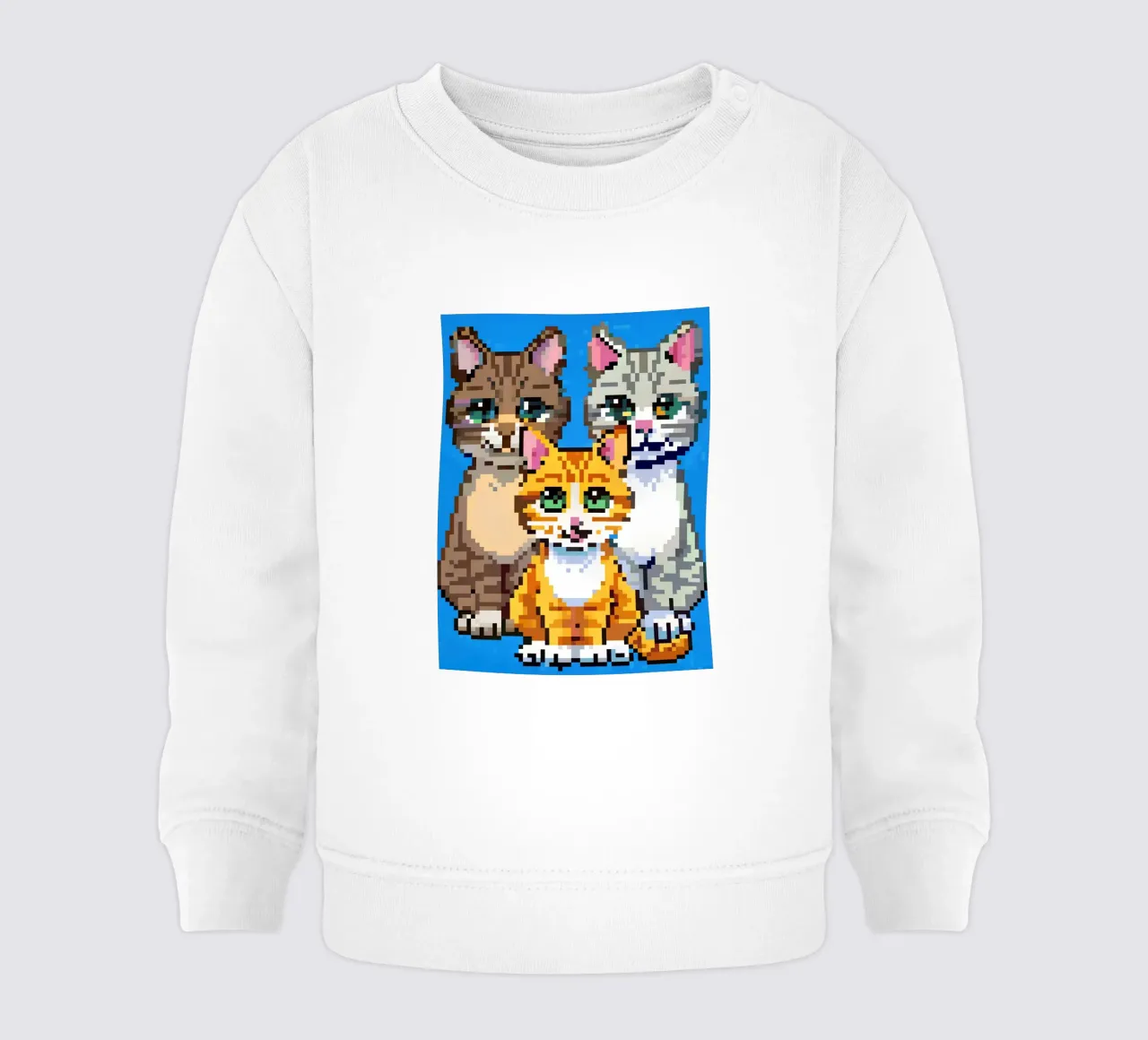 Tre gatti carini felpa neonato da DOG AND CAT