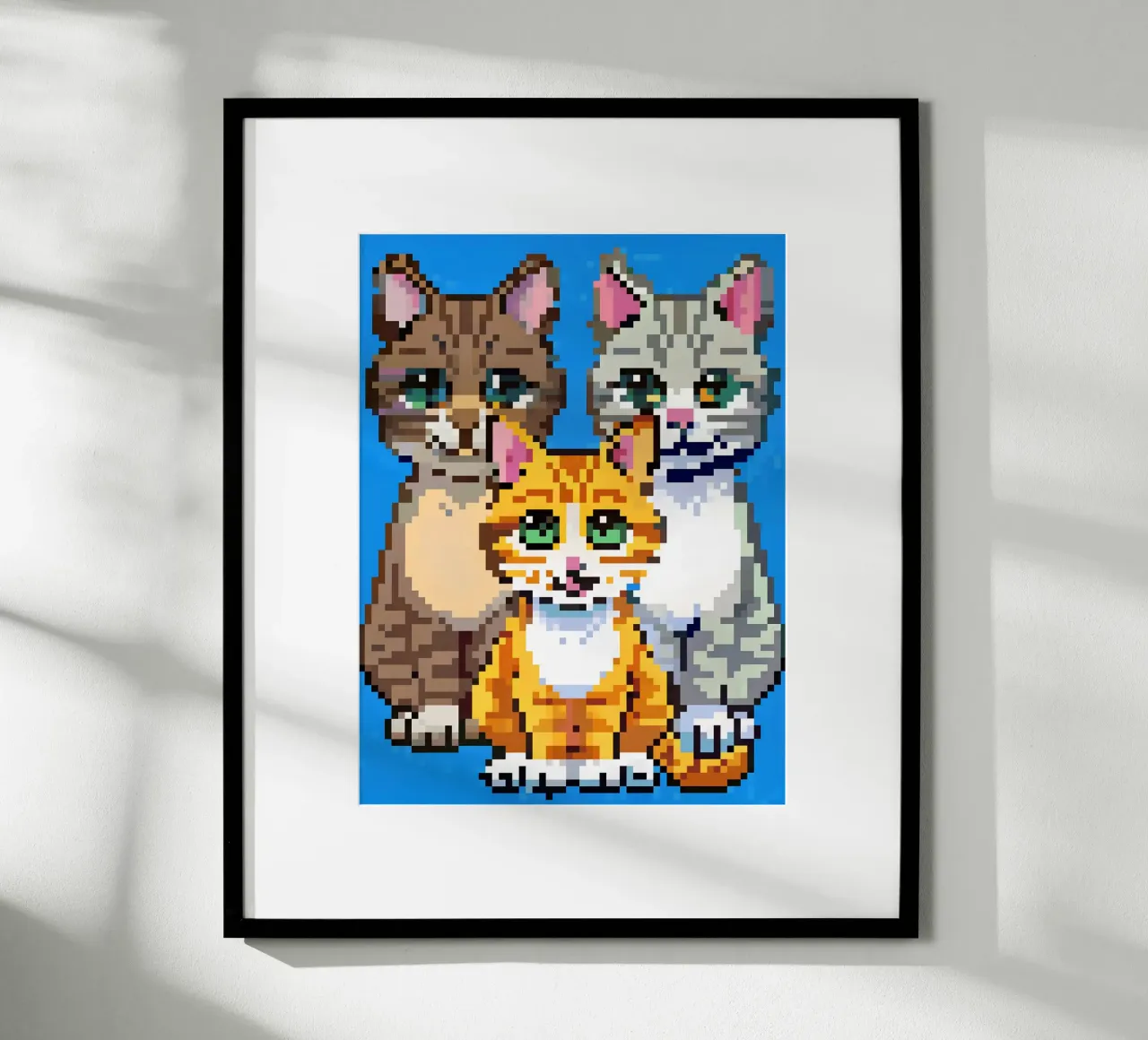 Three Cute Cats hahnemühle by DOG AND CAT