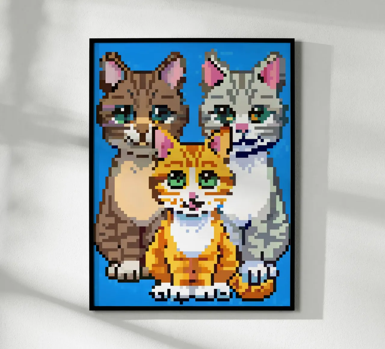 Three Cute Cats hahnemühle by DOG AND CAT
