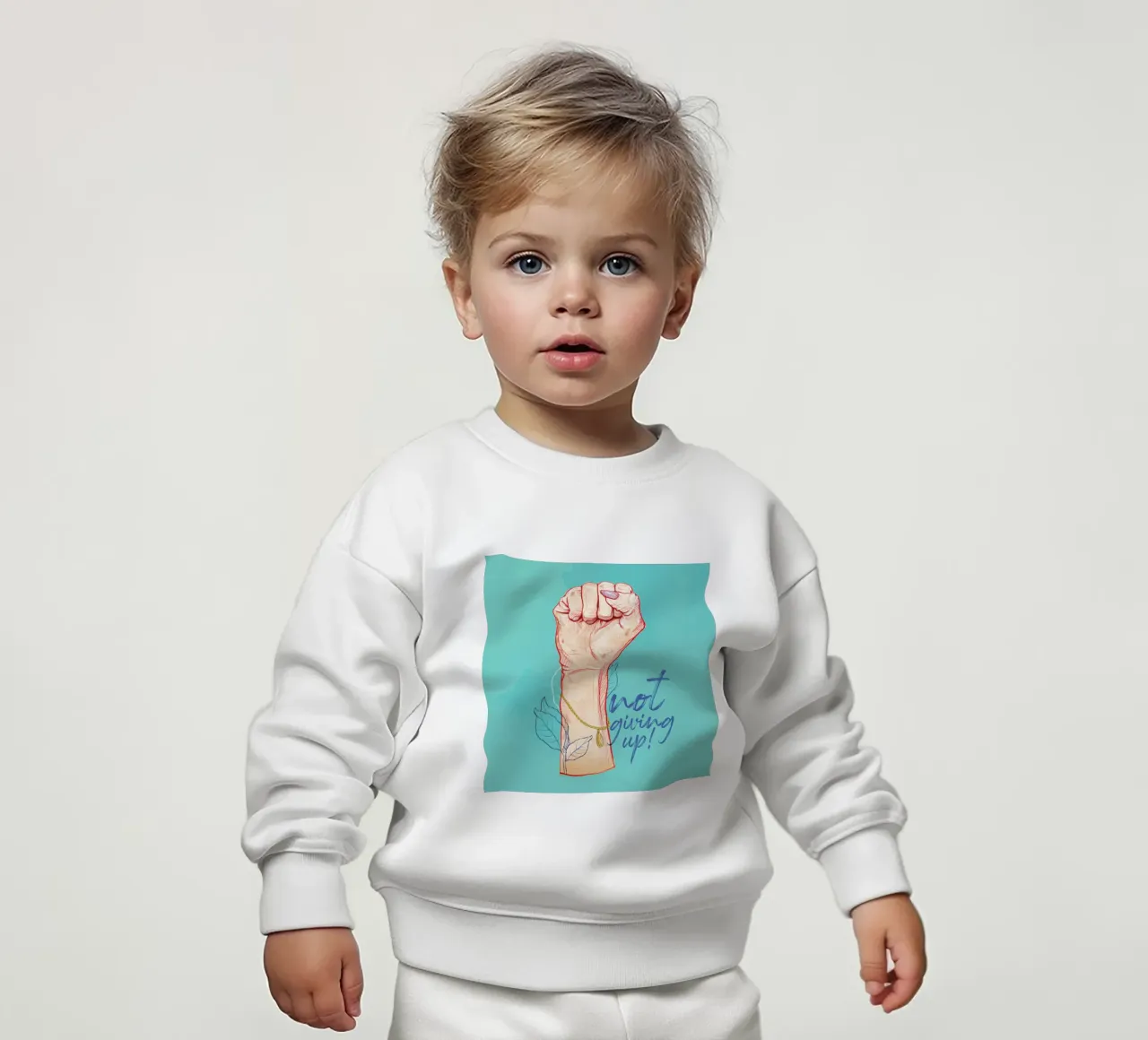 Not Giving Up felpa neonato da Ina Stanimirova