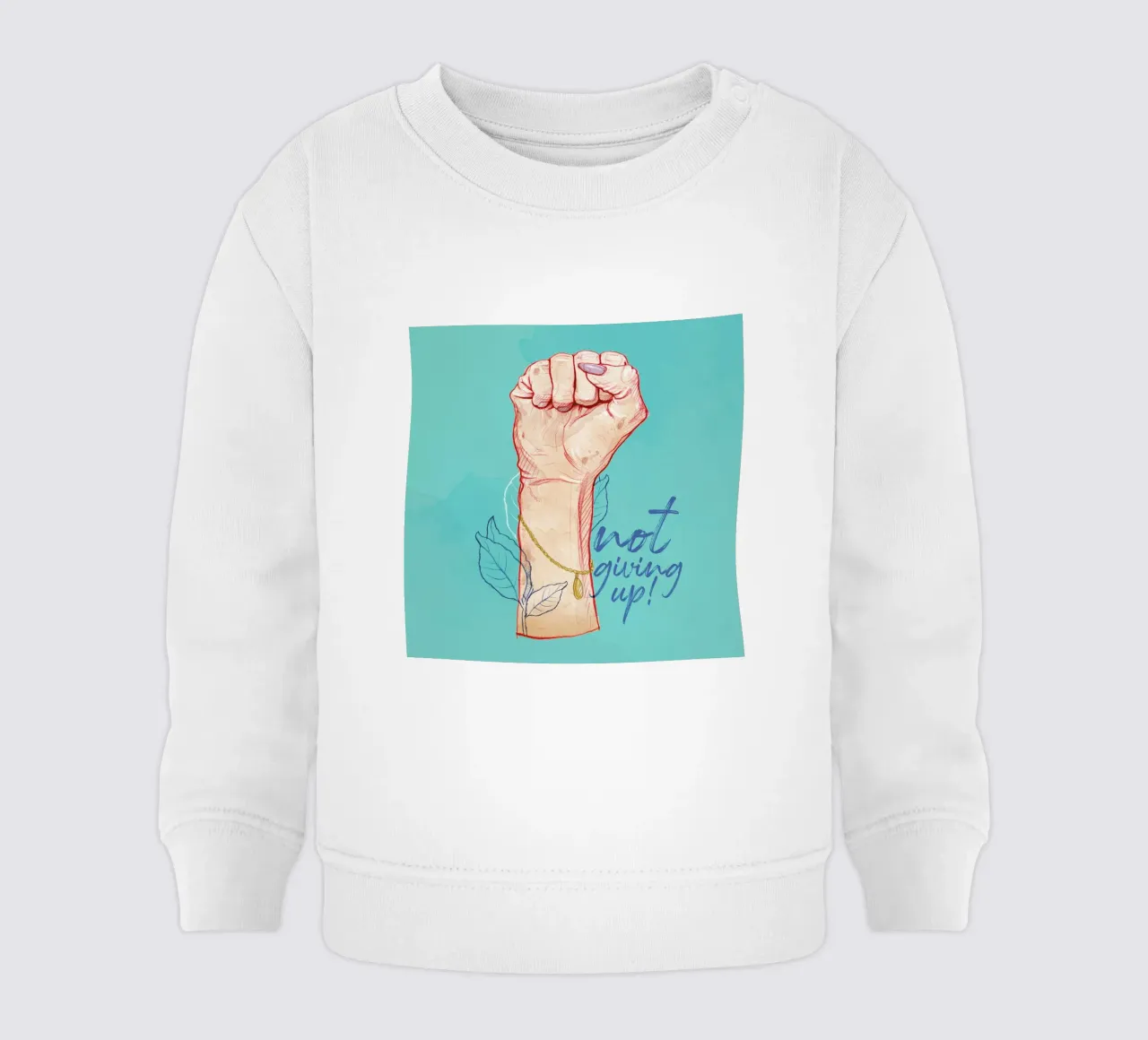 Not Giving Up felpa neonato da Ina Stanimirova