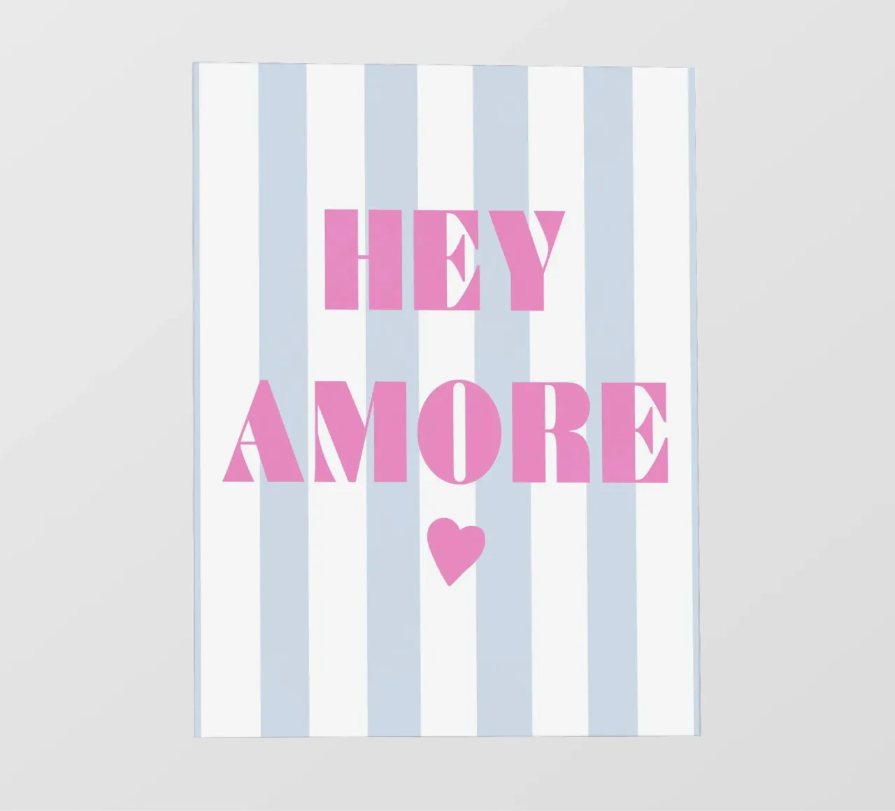 Pastello Hey Amore telo in pvc da Carinaprint