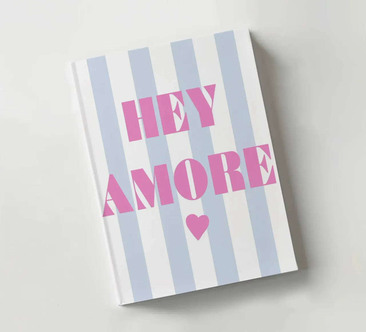 Pastell Hey Amore Notizbuch von Carinaprint