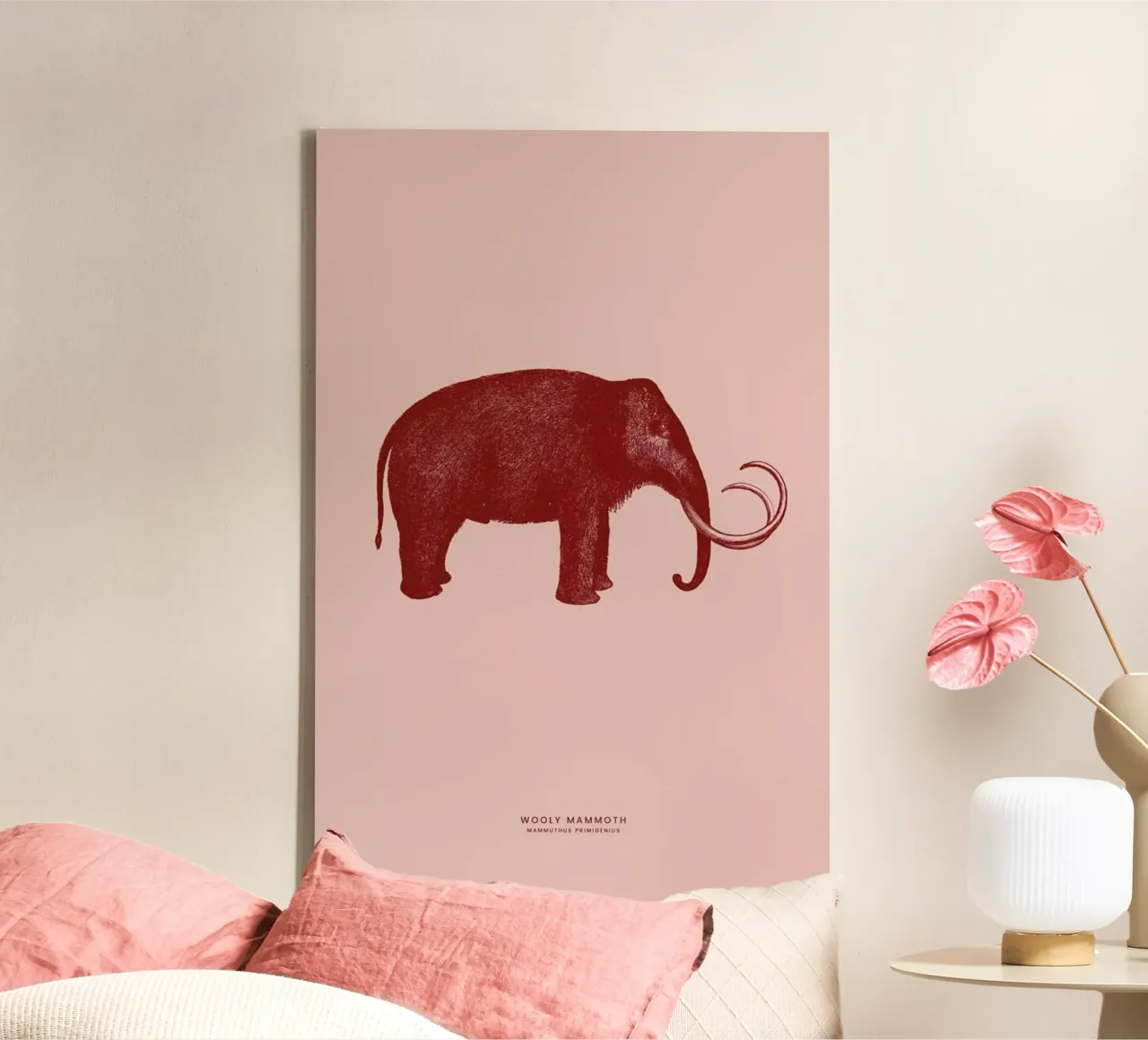Mammoth II canvas with Floater frame by Flora & Fauna
