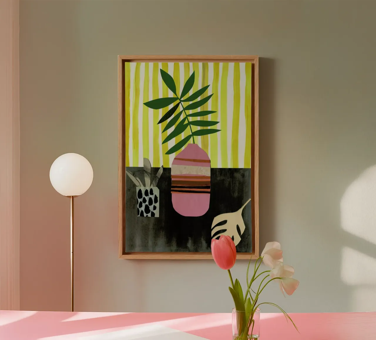 Vasen & Co. 2 canvas with Floater frame by Rinah Lang