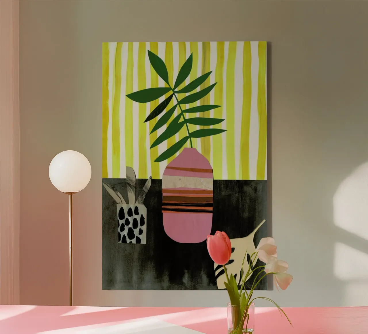 Vasen & Co. 2 canvas with Floater frame by Rinah Lang