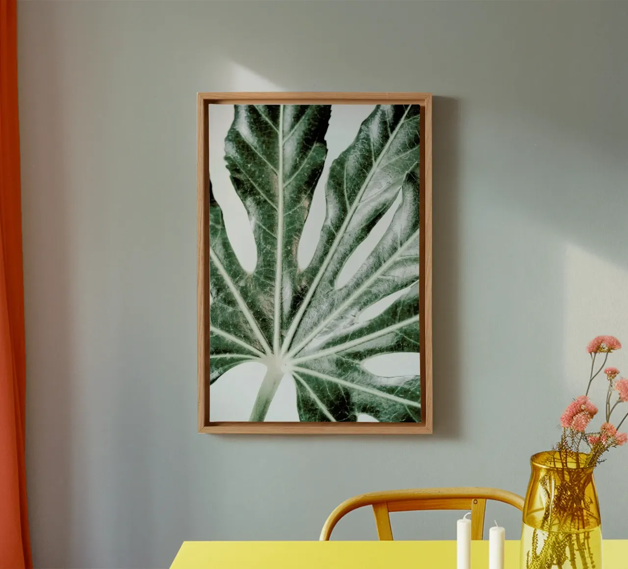 Light Palm tela con Cornice a cassetta da Babett Schultze