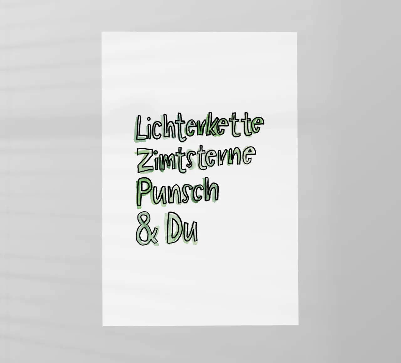 Lichterkette & Du pellicola backlit da Brushmeetspaper