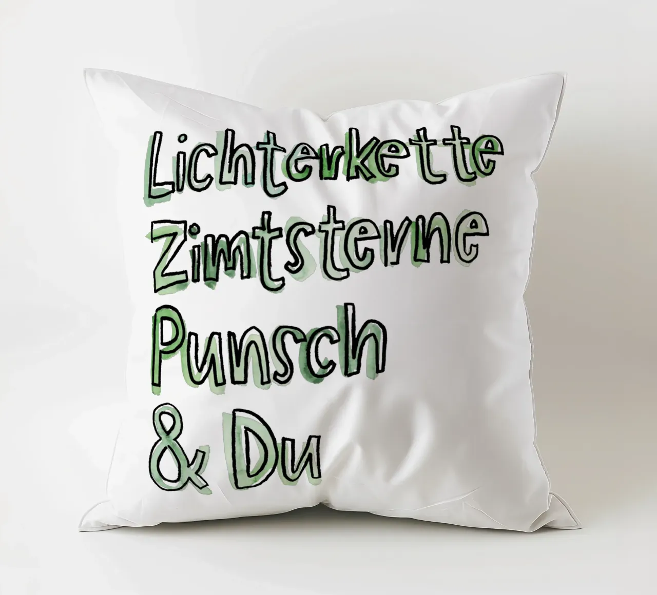 Lichterkette & Du cuscino da Brushmeetspaper