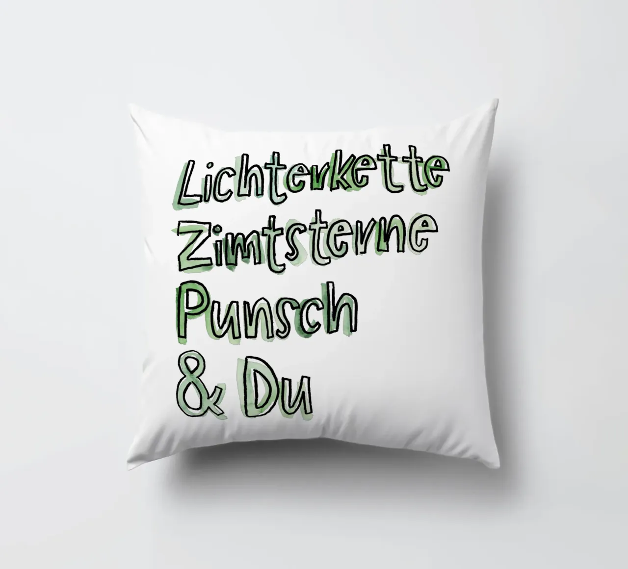 Lichterkette & Du cuscino da Brushmeetspaper