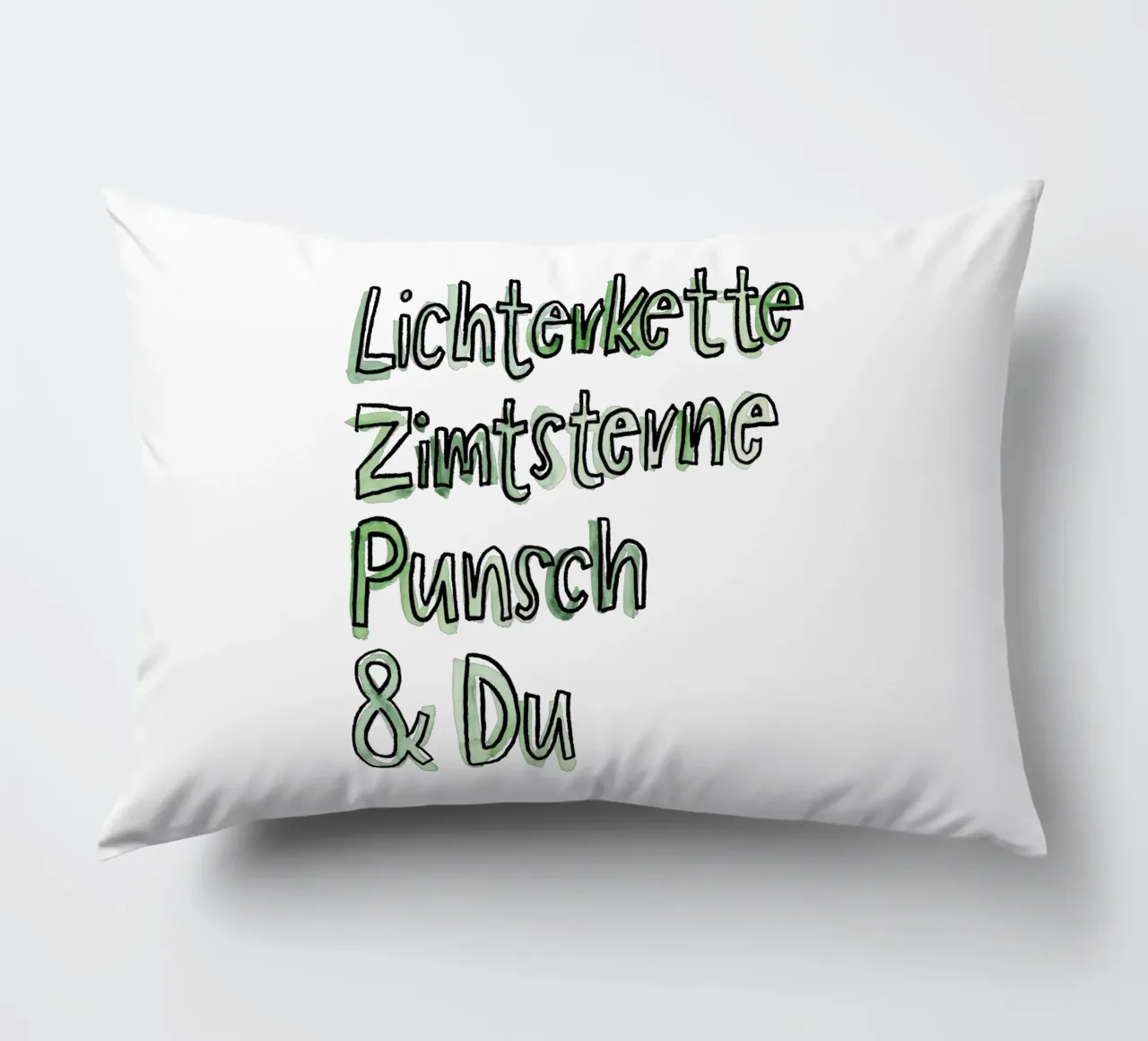Lichterkette & Du cuscino da Brushmeetspaper