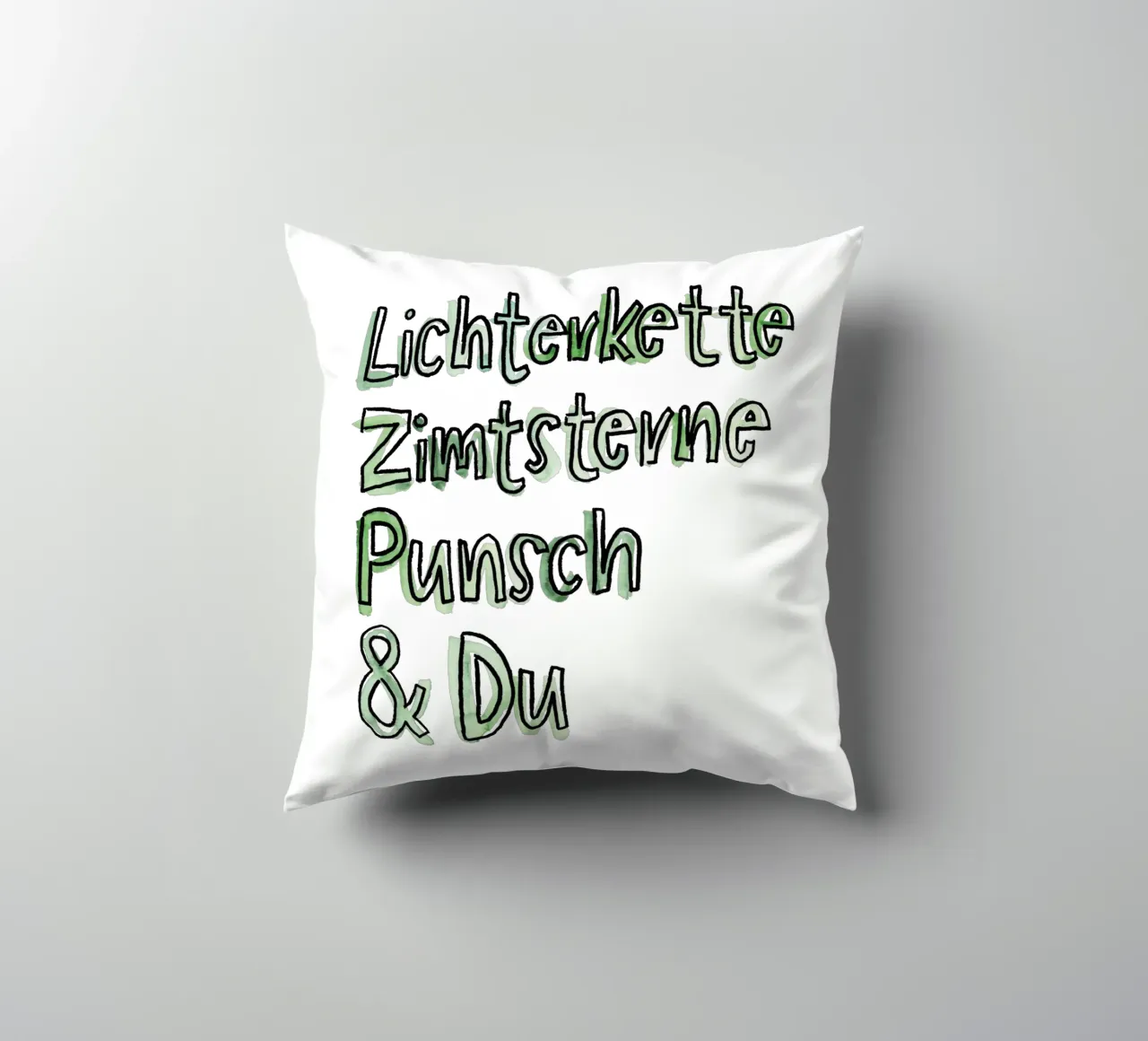 Lichterkette & Du cuscino da Brushmeetspaper