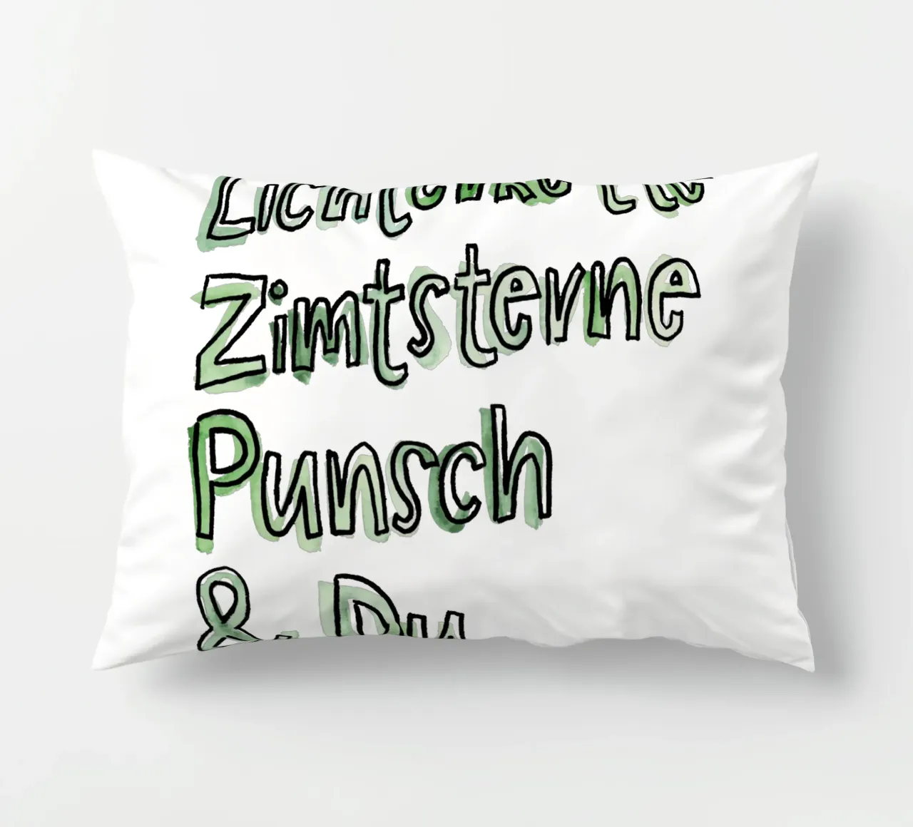 Lichterkette & Du cuscino da Brushmeetspaper