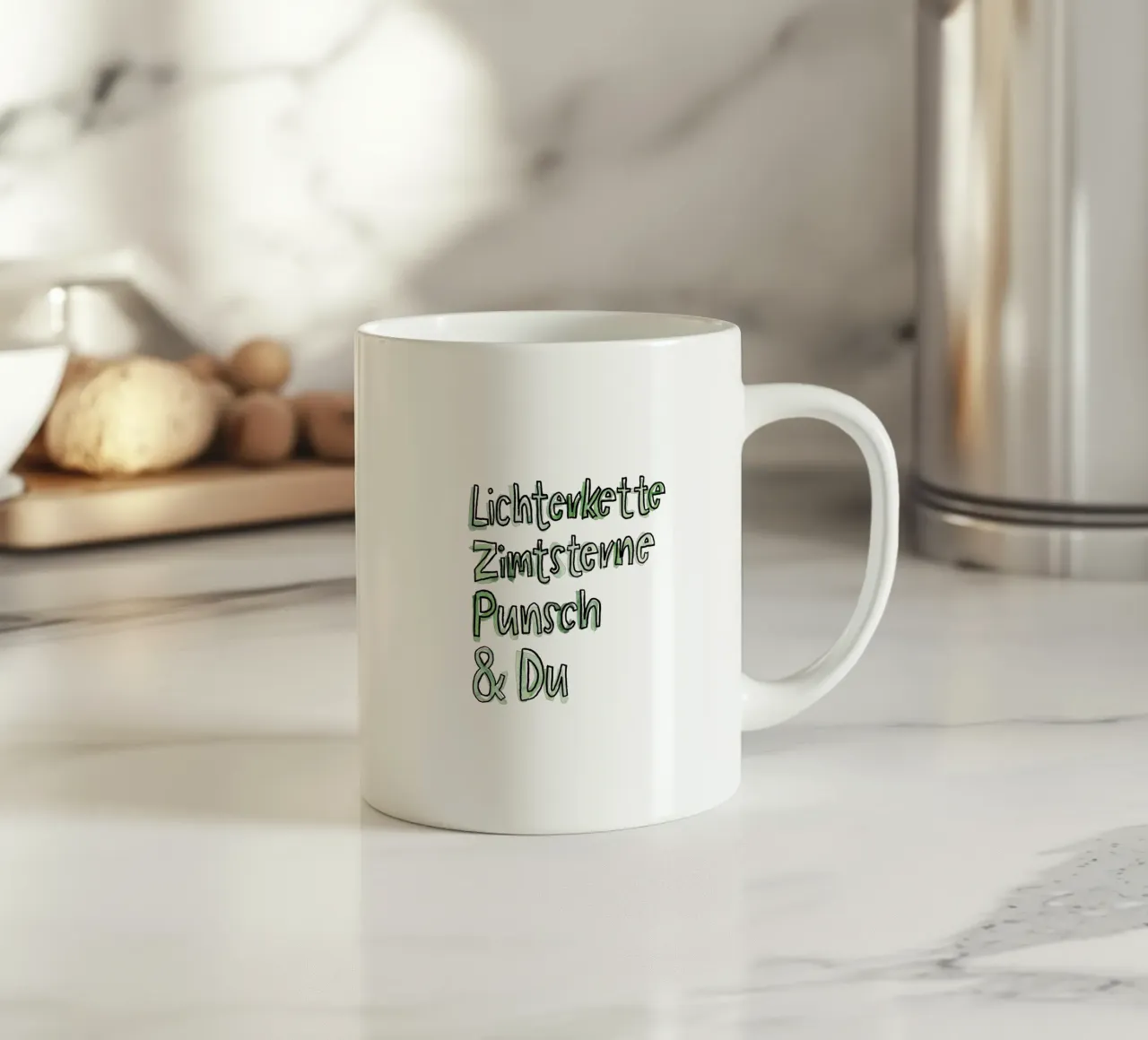 Lichterkette & Du tazza in ceramica da Brushmeetspaper