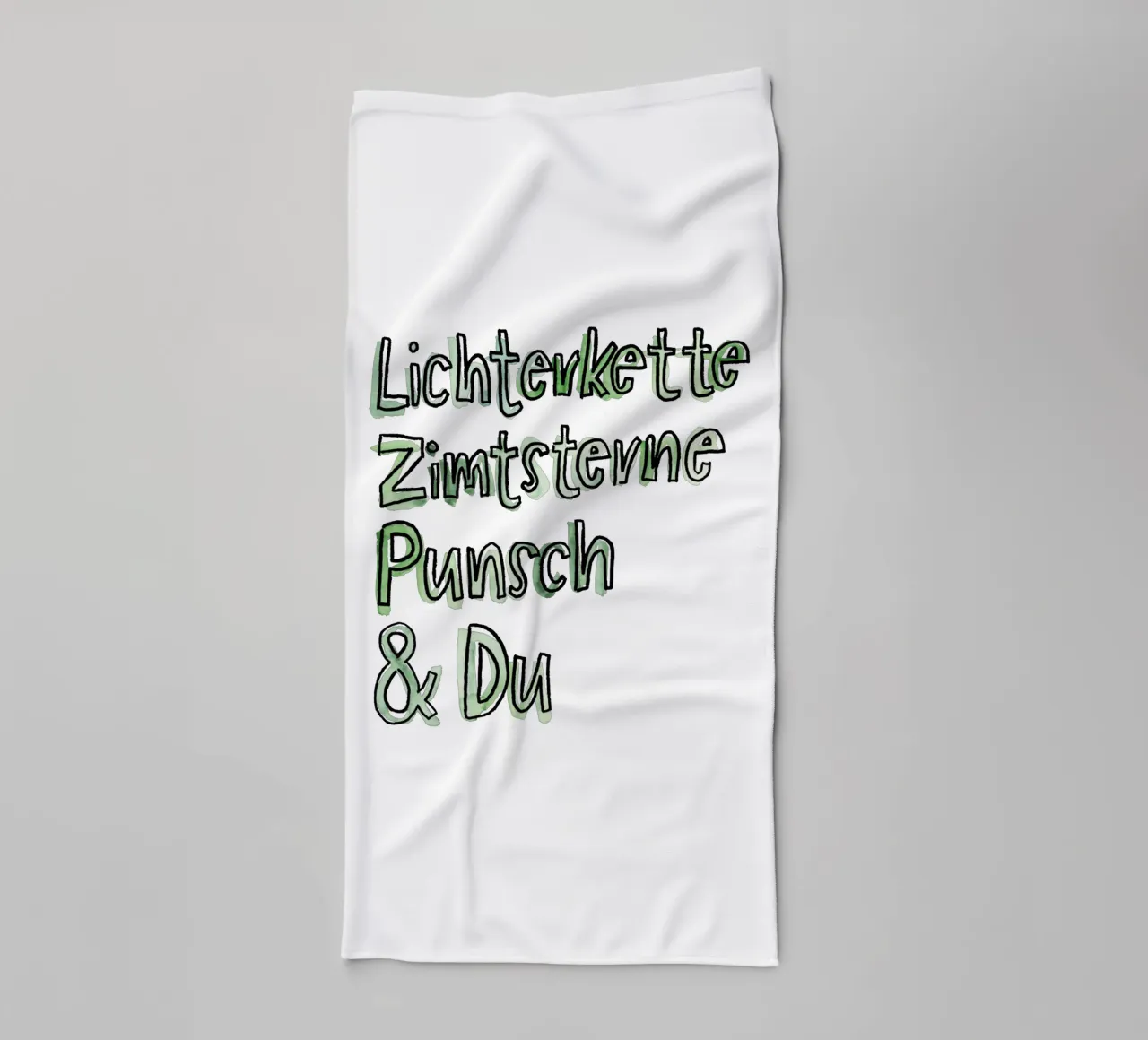 Lichterkette & Du asciugamano da bagno da Brushmeetspaper