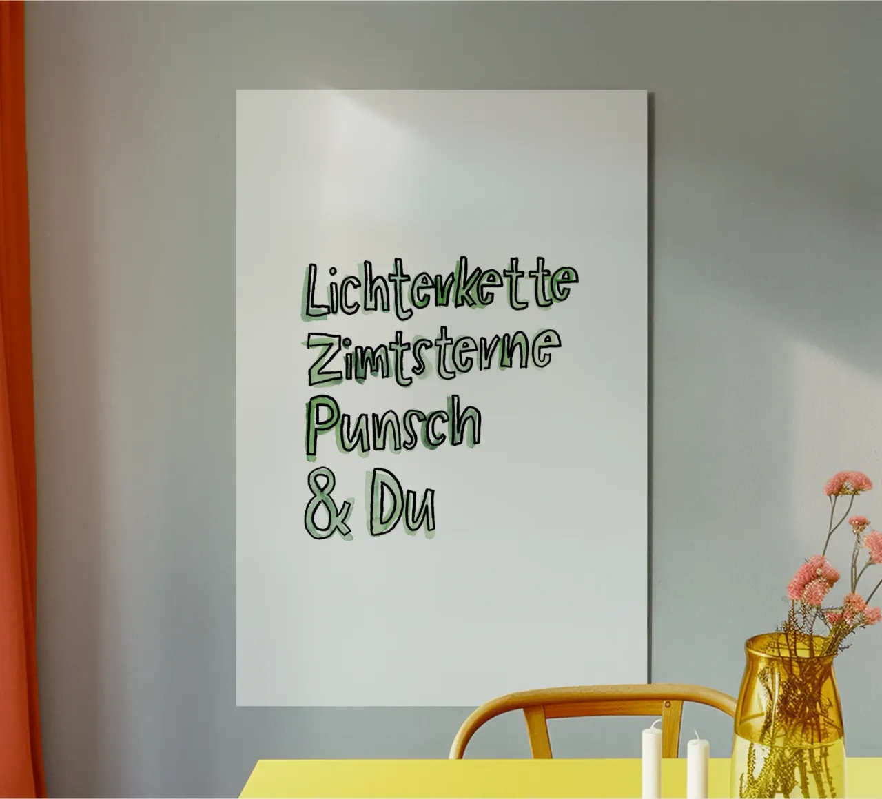Lichterkette & Du alluminio dibond da Brushmeetspaper