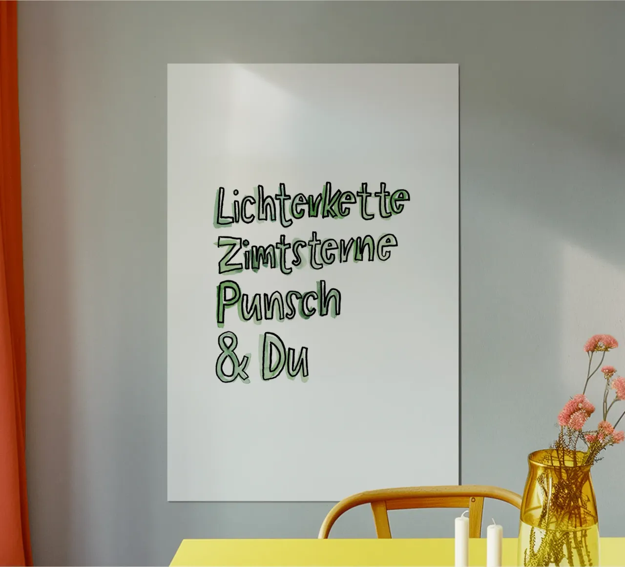 Lichterkette & Du carta hahnemühle da Brushmeetspaper