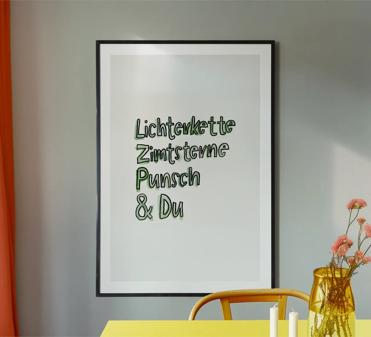 Lichterkette & Du carta hahnemühle da Brushmeetspaper