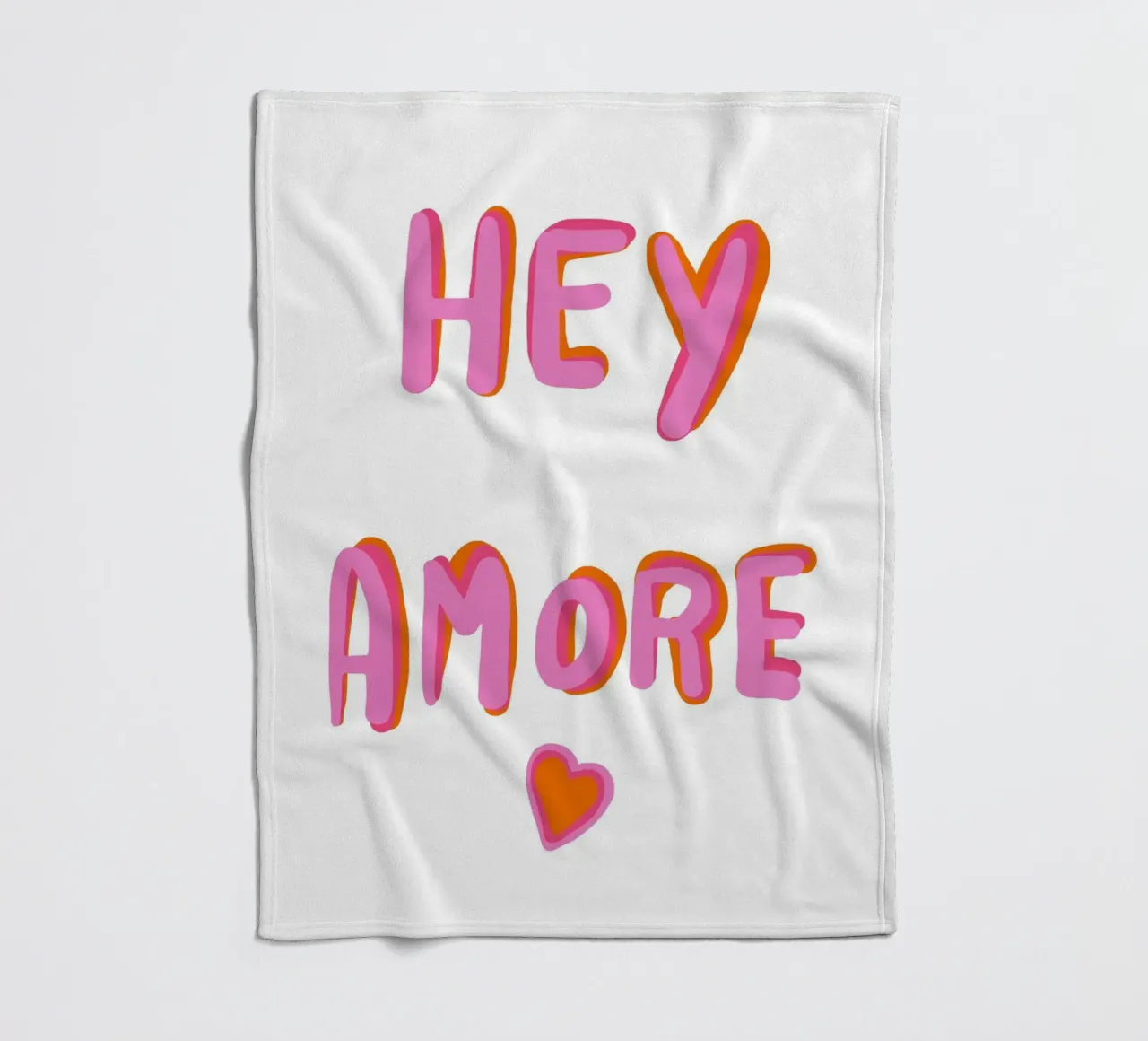Ehi Amore Pop coperta in pile da Carinaprint