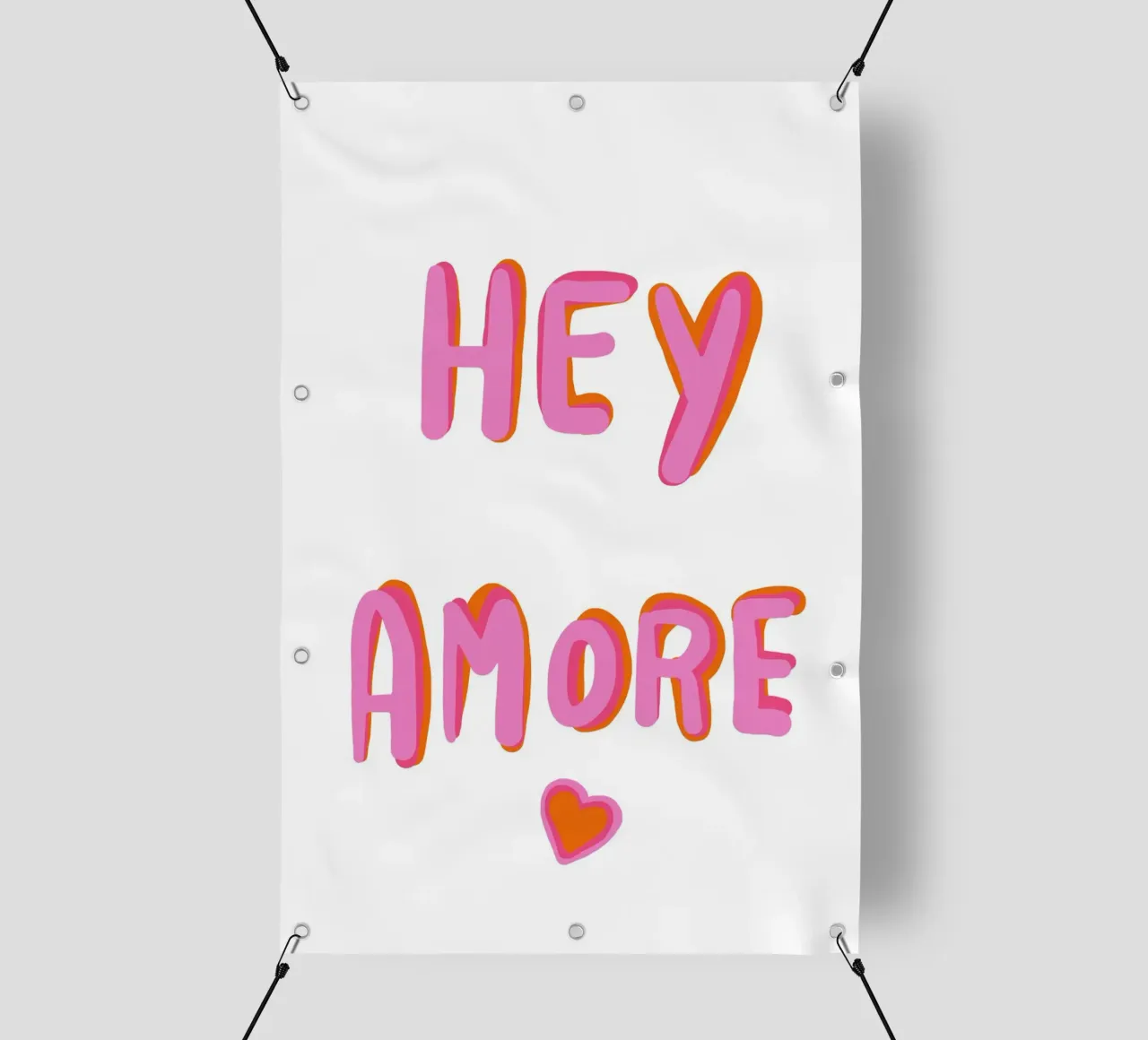 Ehi Amore Pop telo in pvc da Carinaprint