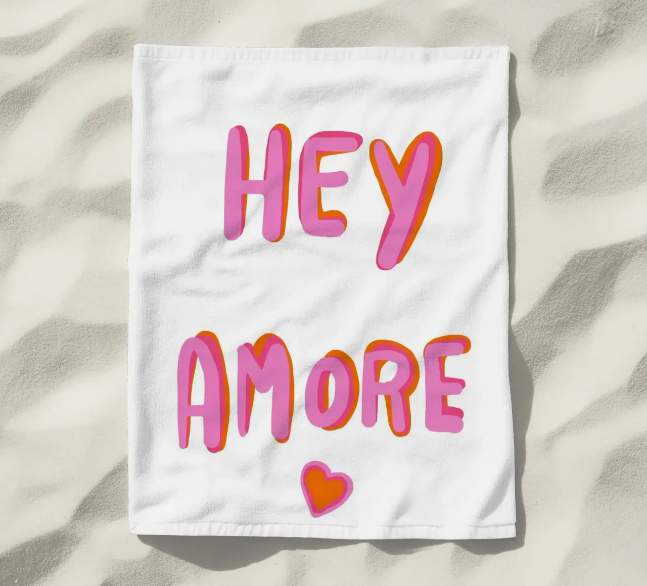 Ehi Amore Pop telo mare da Carinaprint