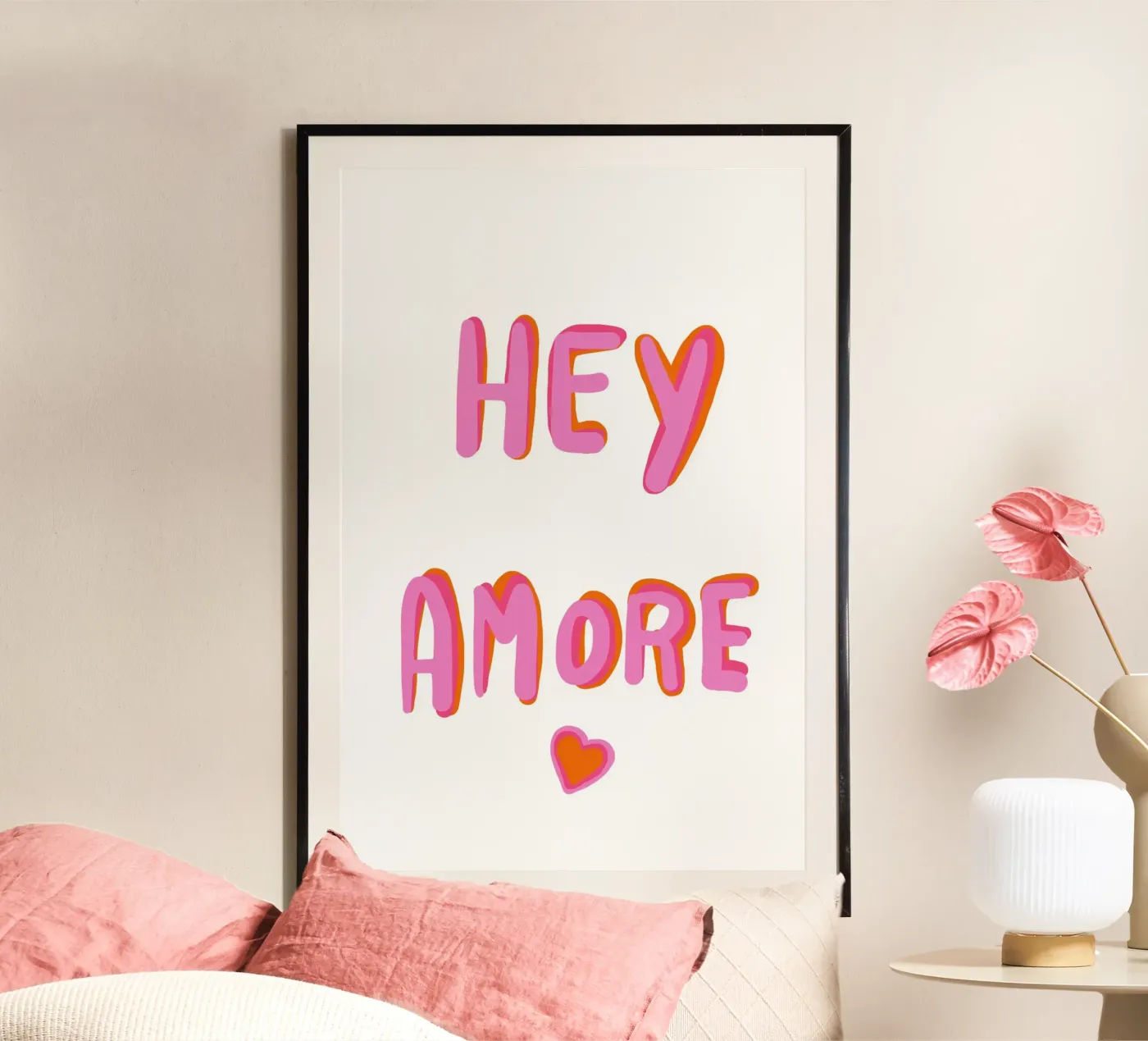 Ehi Amore Pop poster da Carinaprint