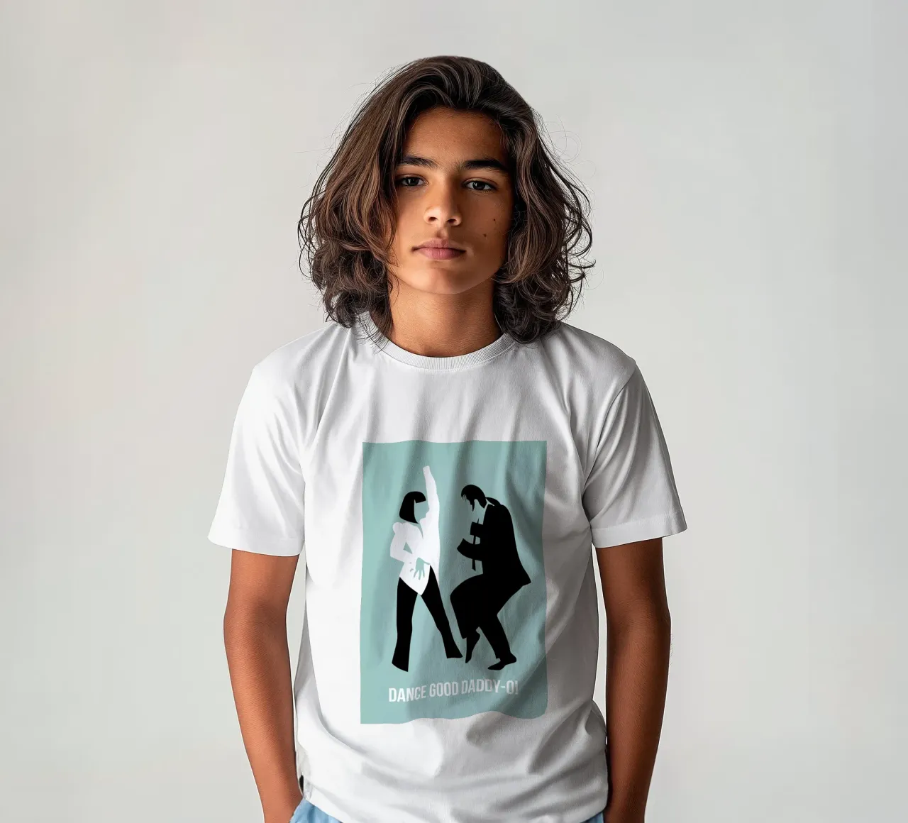 Dance Good Poster 1 kids t-shirt by Naxart