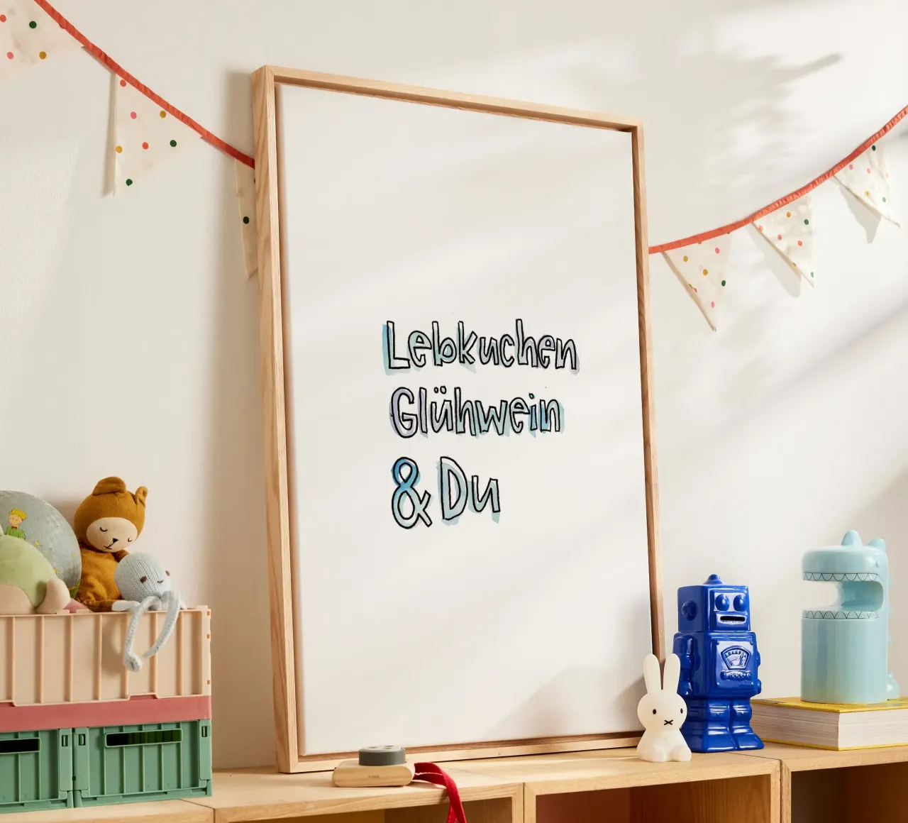 Lebkuchen & Du tela con Cornice a cassetta da Brushmeetspaper