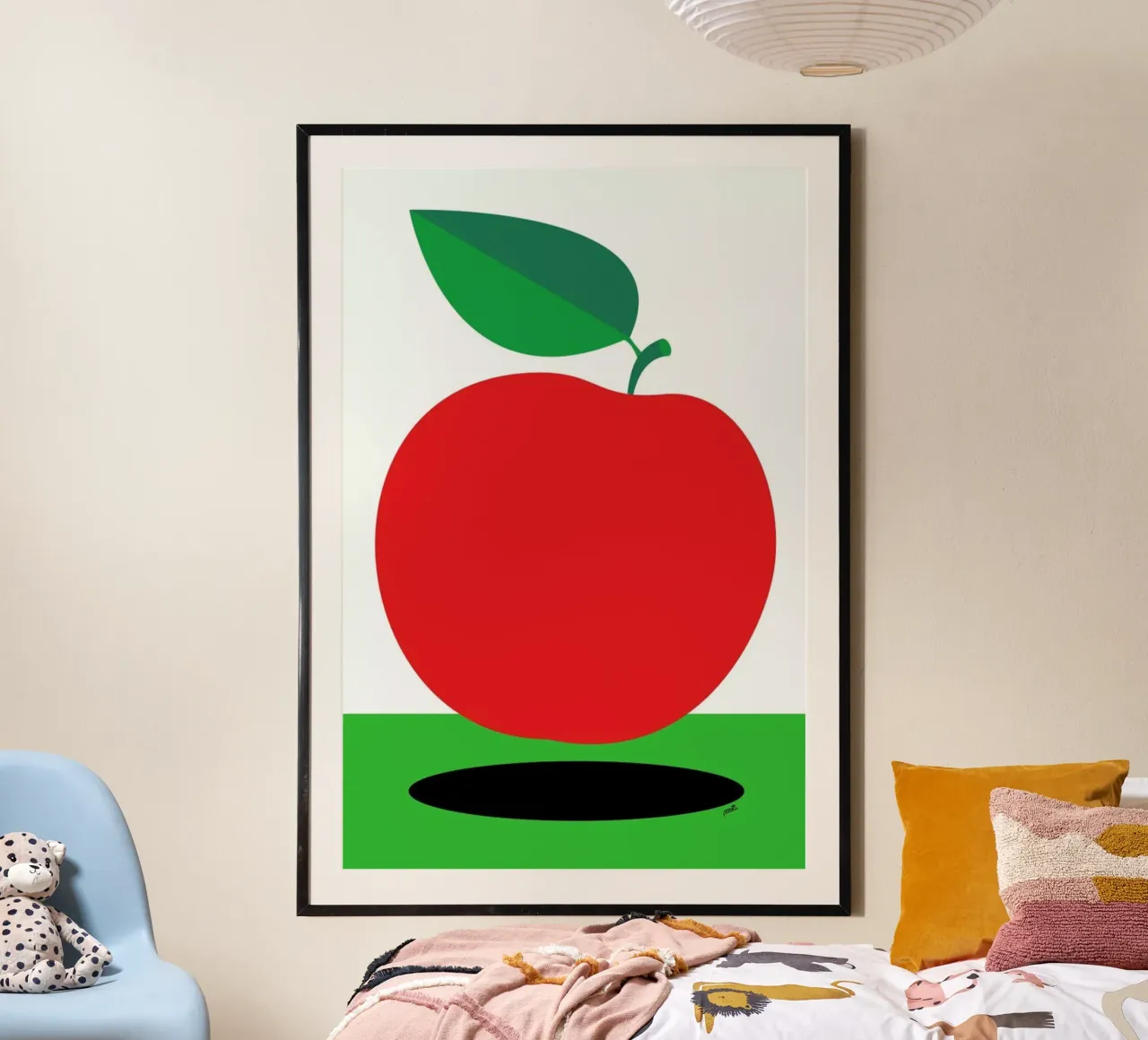 Apple 1 poster con telaio in plastica da Pietari Posti