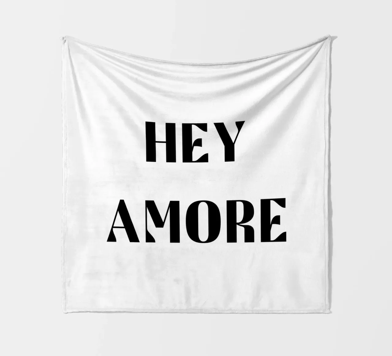 Ehi Amore B&N coperta in pile da Carinaprint