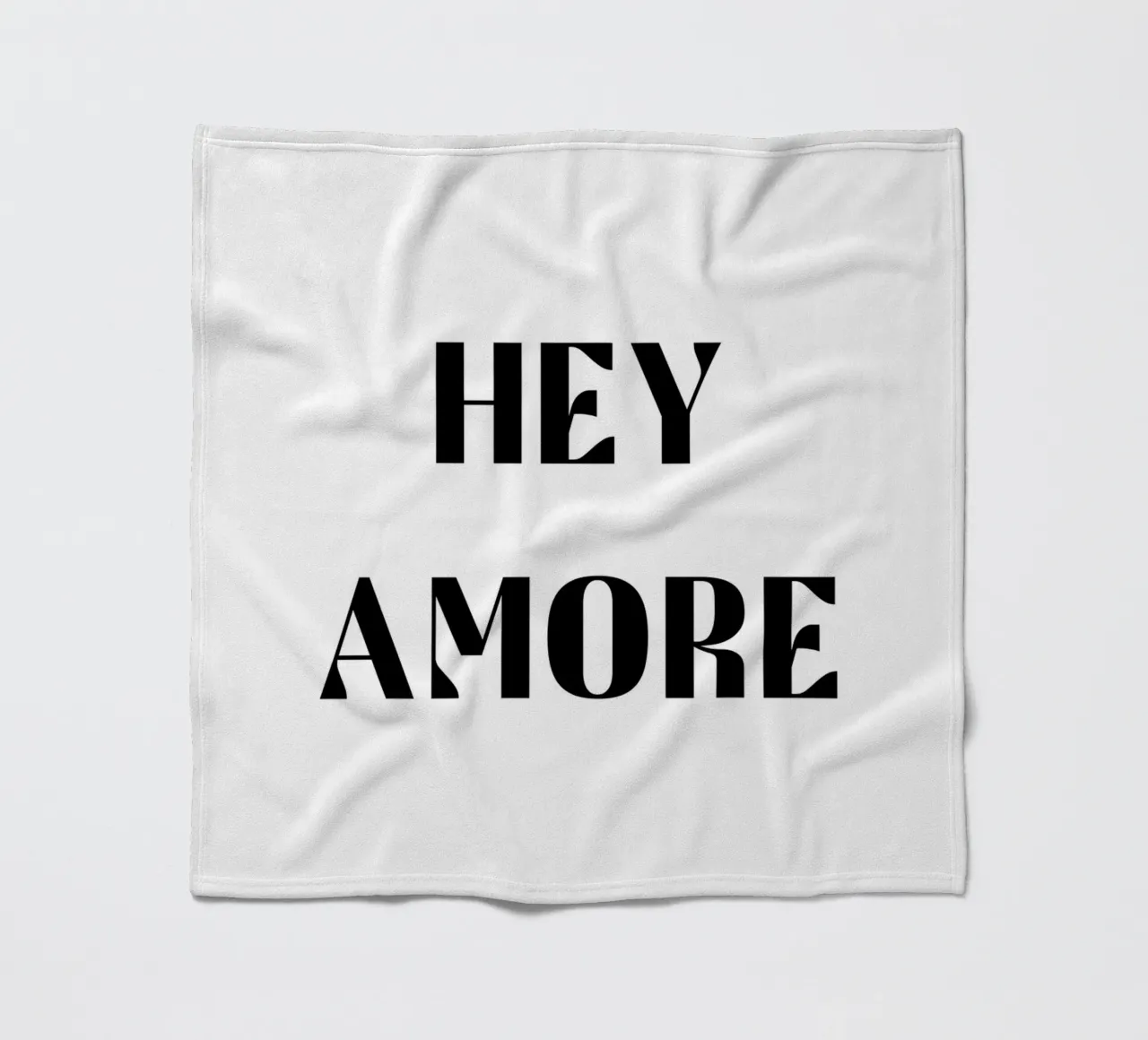 Ehi Amore B&N coperta in pile da Carinaprint